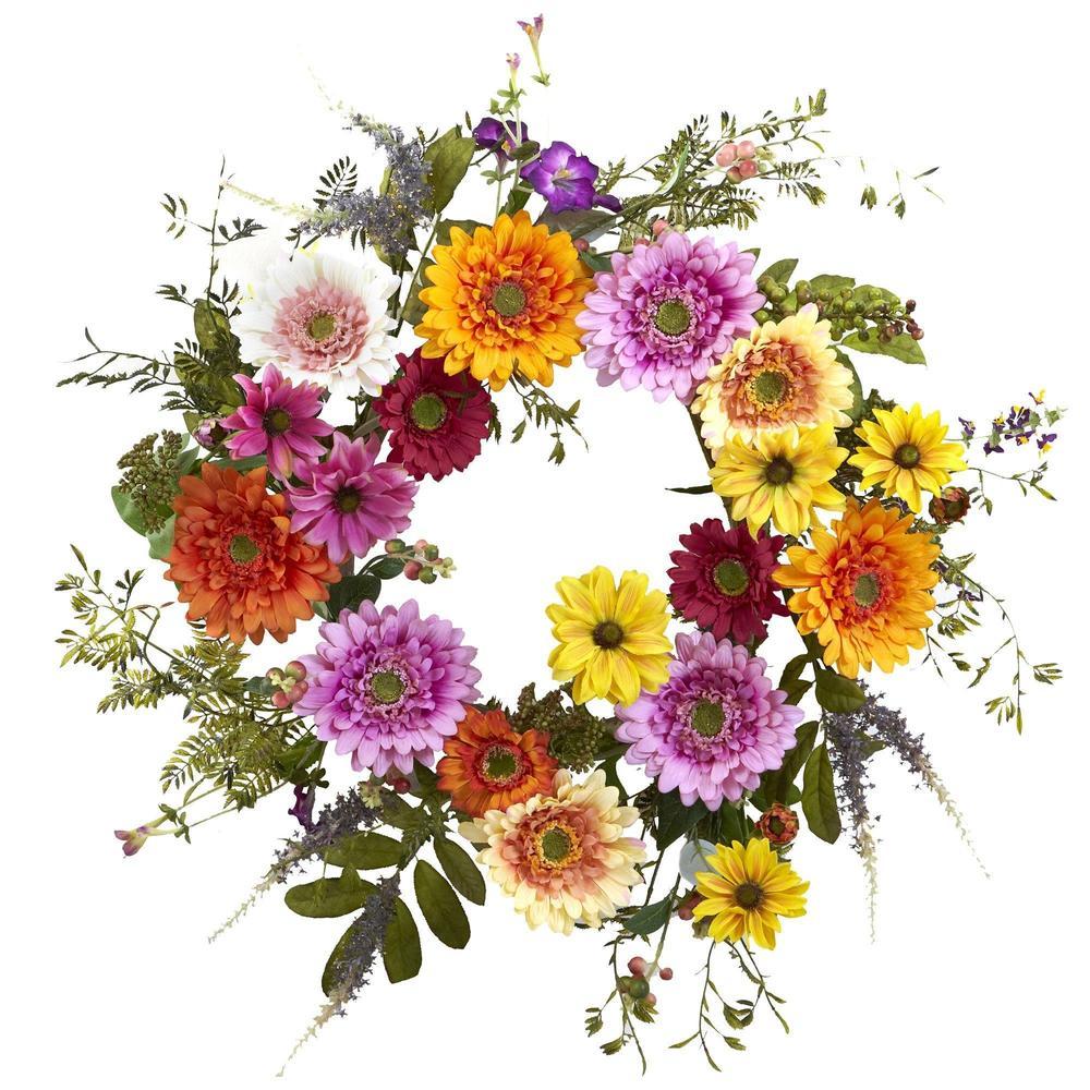 26'' African Sunflower Wreath