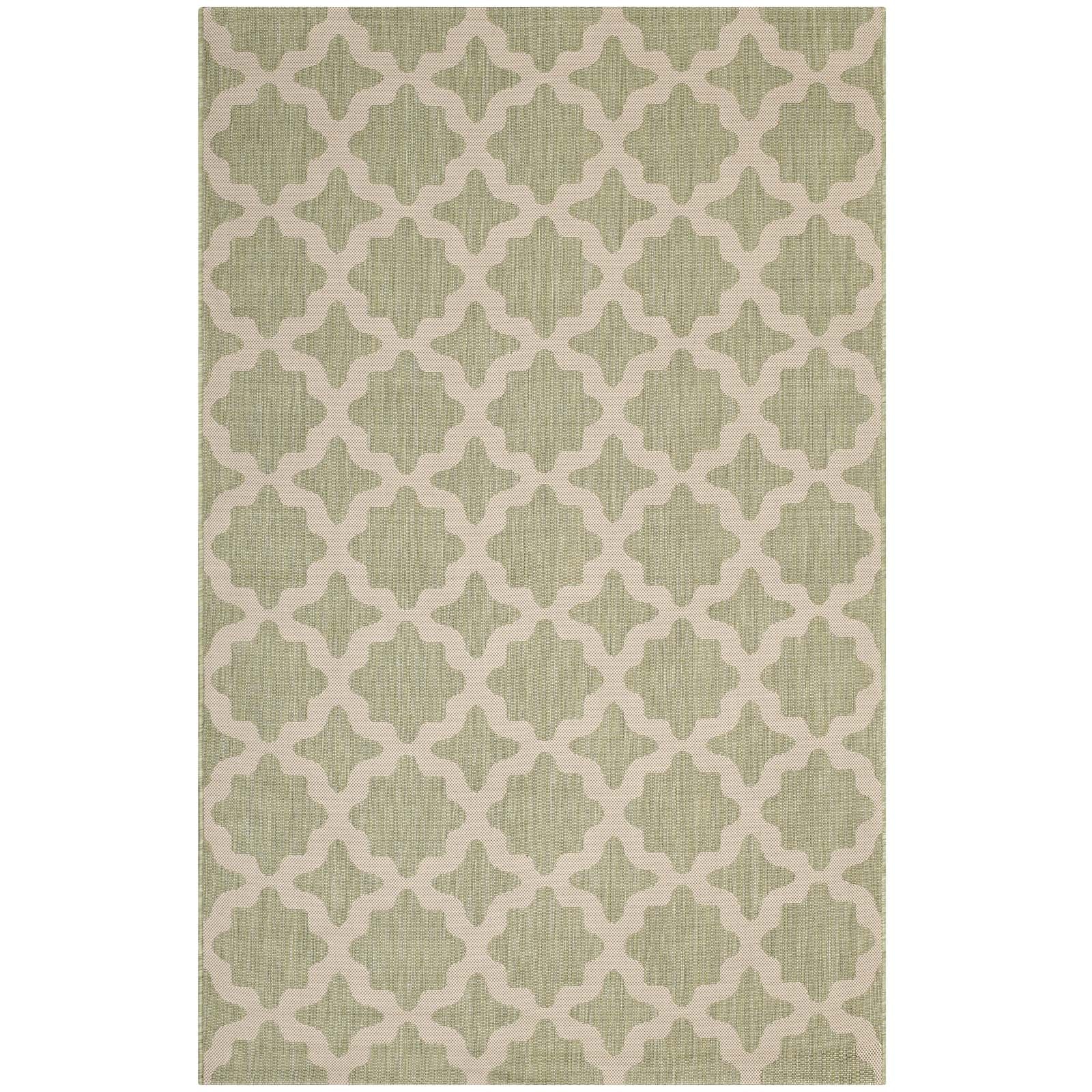 Cerelia Moroccan Trellis Indoor and Outdoor 8x10 Area Rug by Modway
