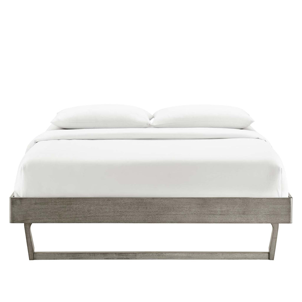 Billie Wood King Platform Bed Frame by Modway