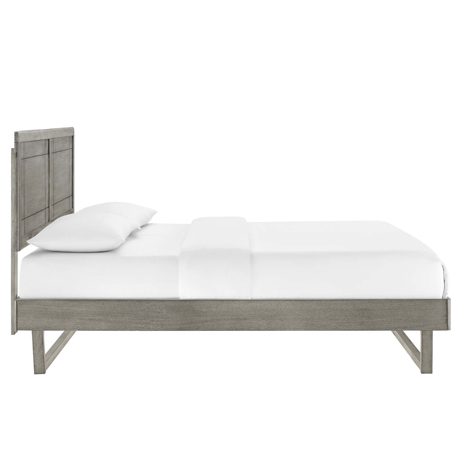 Marlee Wood Full Platform Bed With Angular Frame by Modway