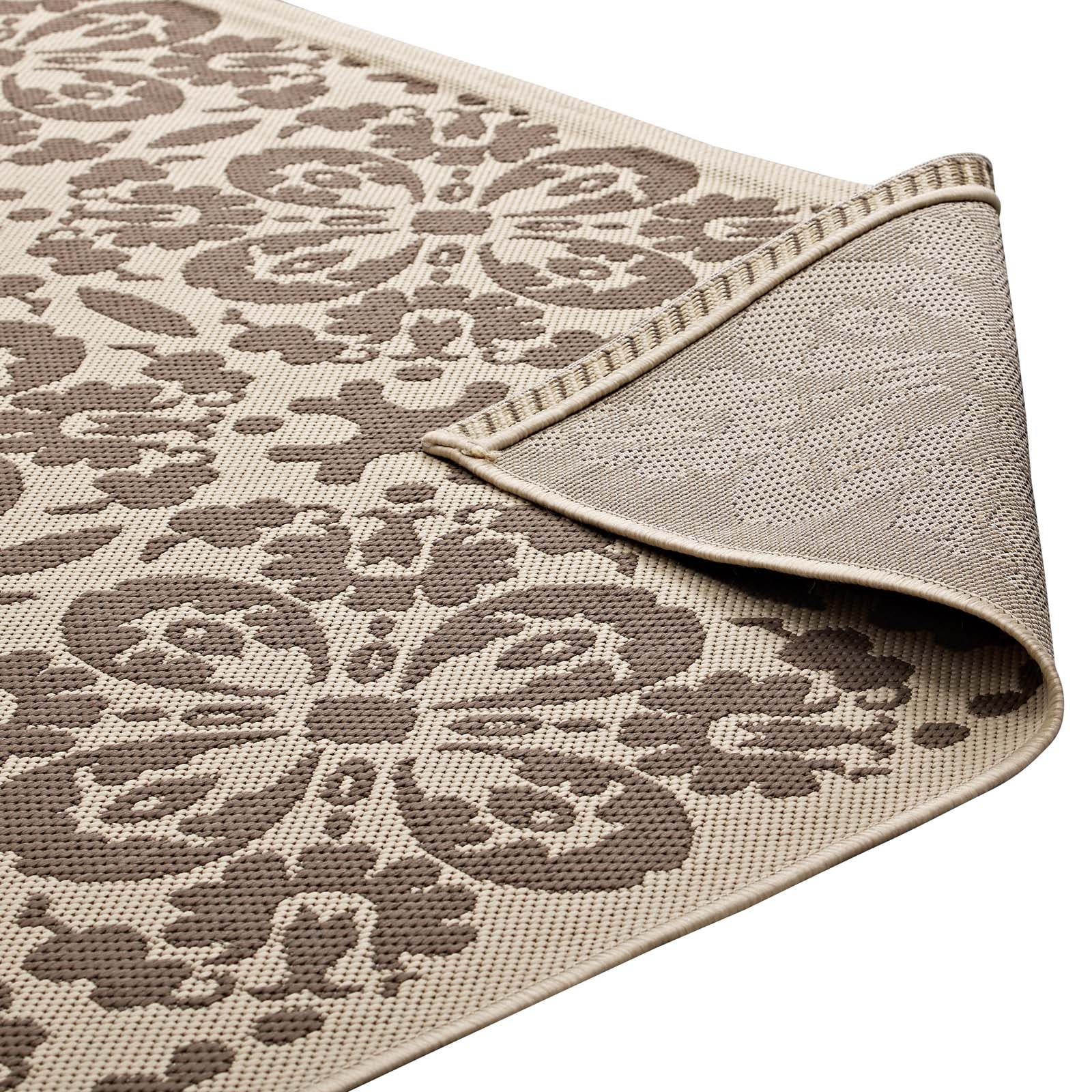 Ariana Vintage Floral Trellis Indoor and Outdoor 5x8 Area Rug by Modway
