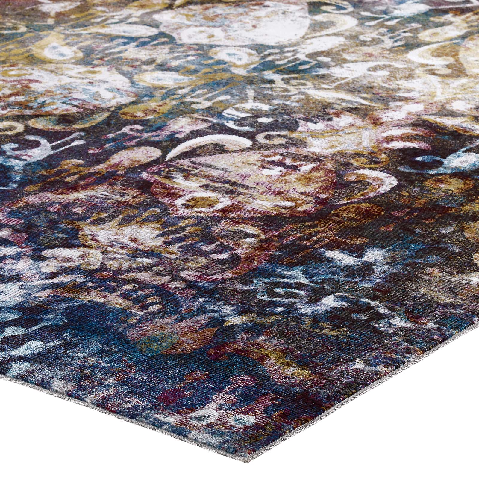 Success Jayla Transitional Distressed Vintage Floral Moroccan Trellis 5x8 Area Rug by Modway