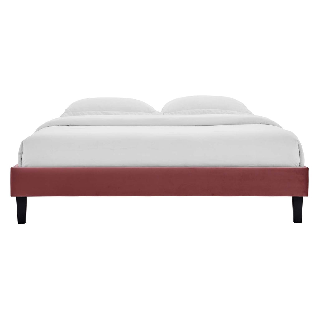 Reign Performance Velvet King Platform Bed Frame by Modway