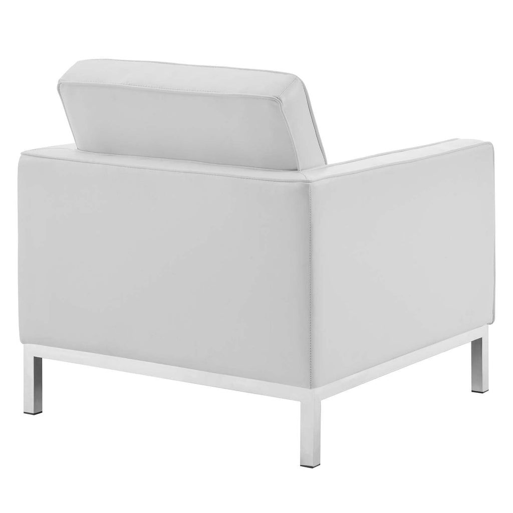 Loft 3-Piece Tufted Vegan Leather Furniture Set by Modway
