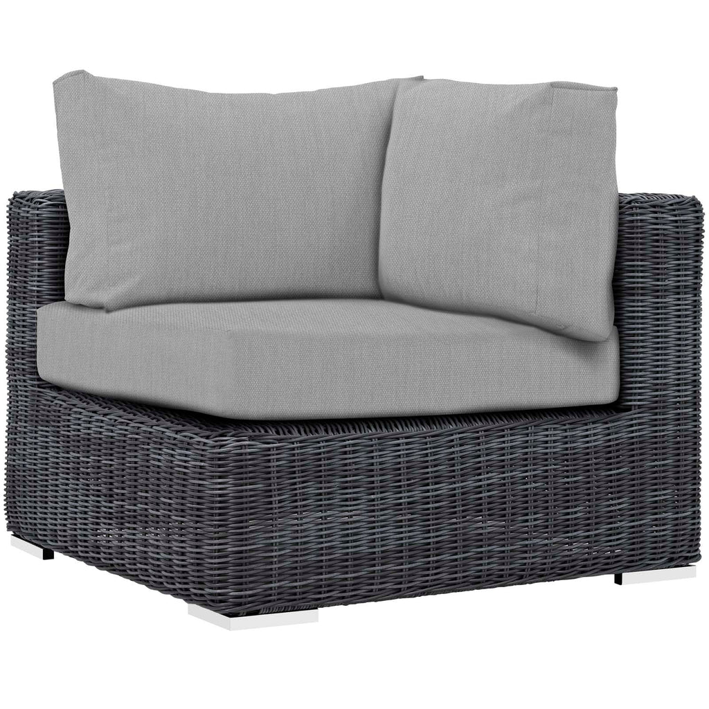 Summon 5 Piece Outdoor Patio Sunbrella¨ Sectional Set by Modway