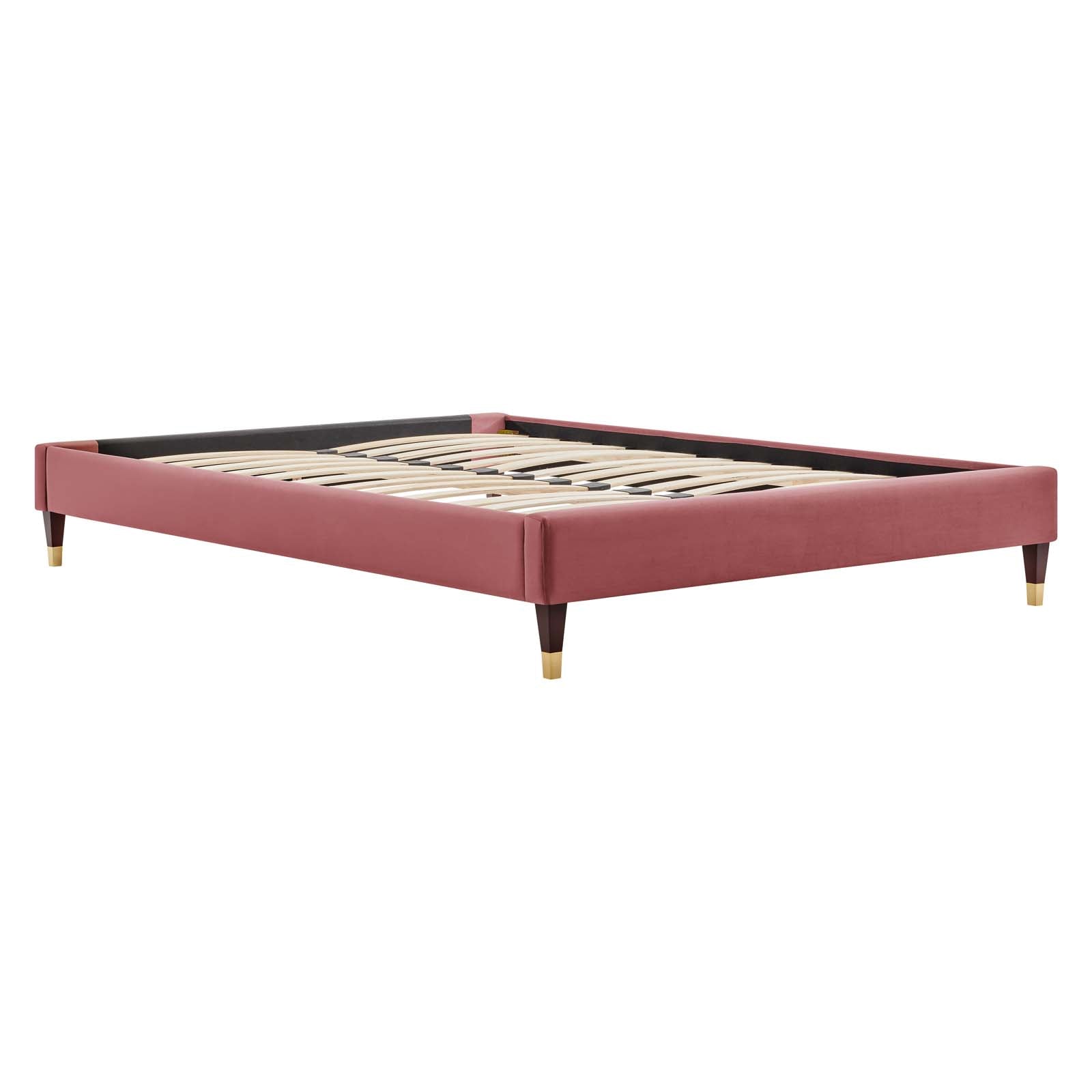 Elise Performance Velvet Twin Platform Bed by Modway