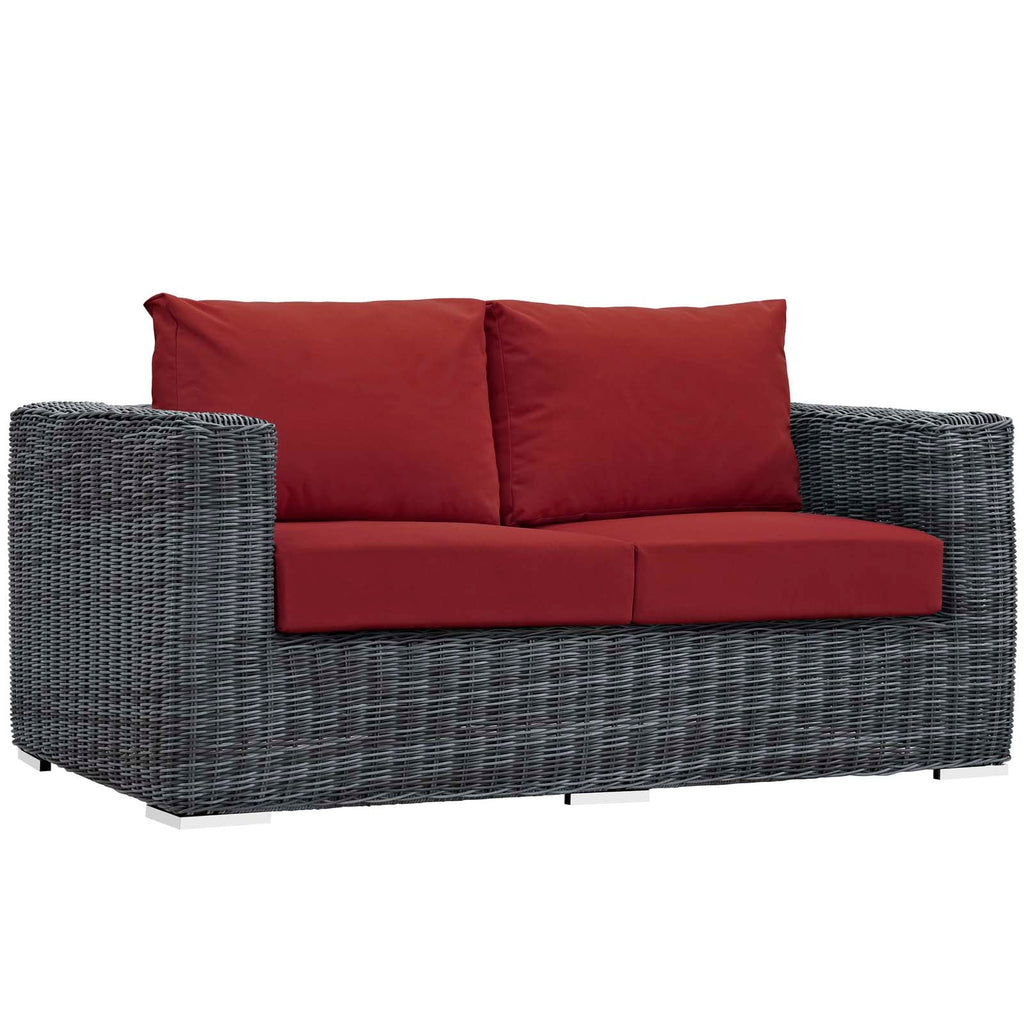 Summon 5 Piece Outdoor Patio Sunbrella¨ Sectional Set by Modway