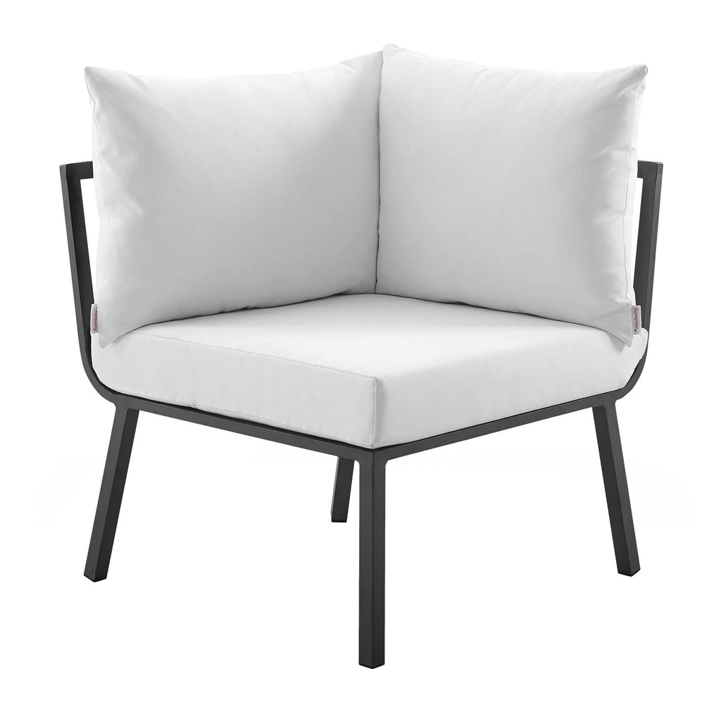 Riverside Outdoor Patio Aluminum Corner Chair by Modway