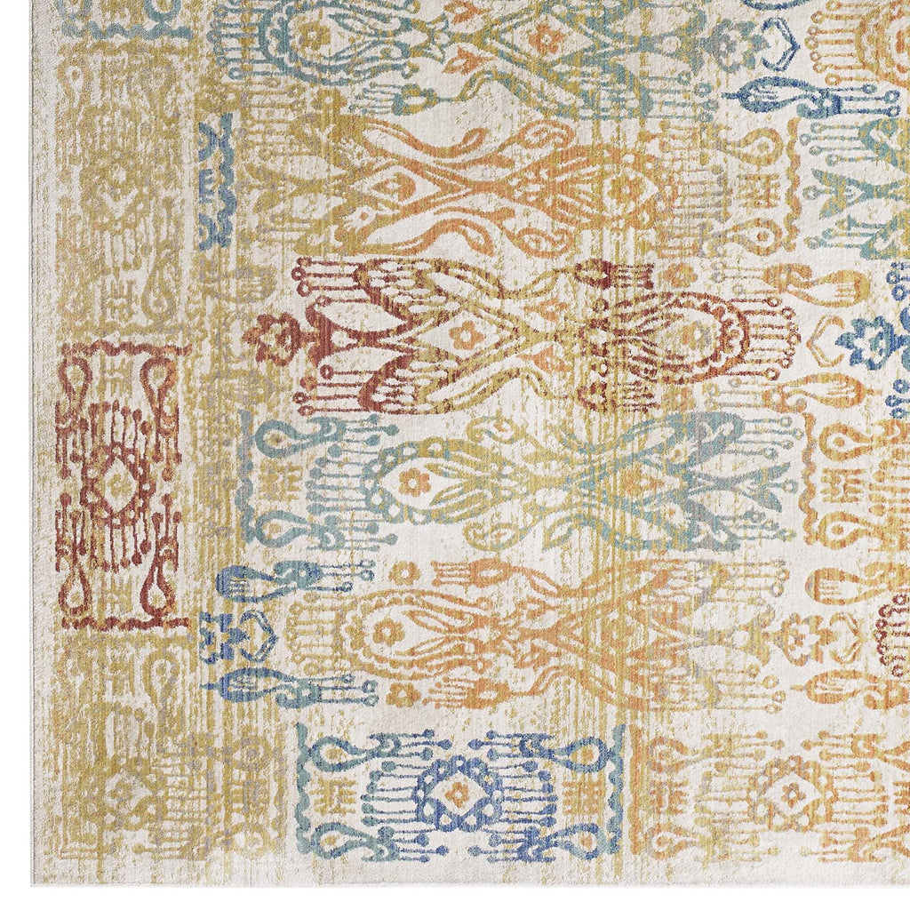 Solimar Distressed Southwestern Aztec 4x6 Area Rug by Modway