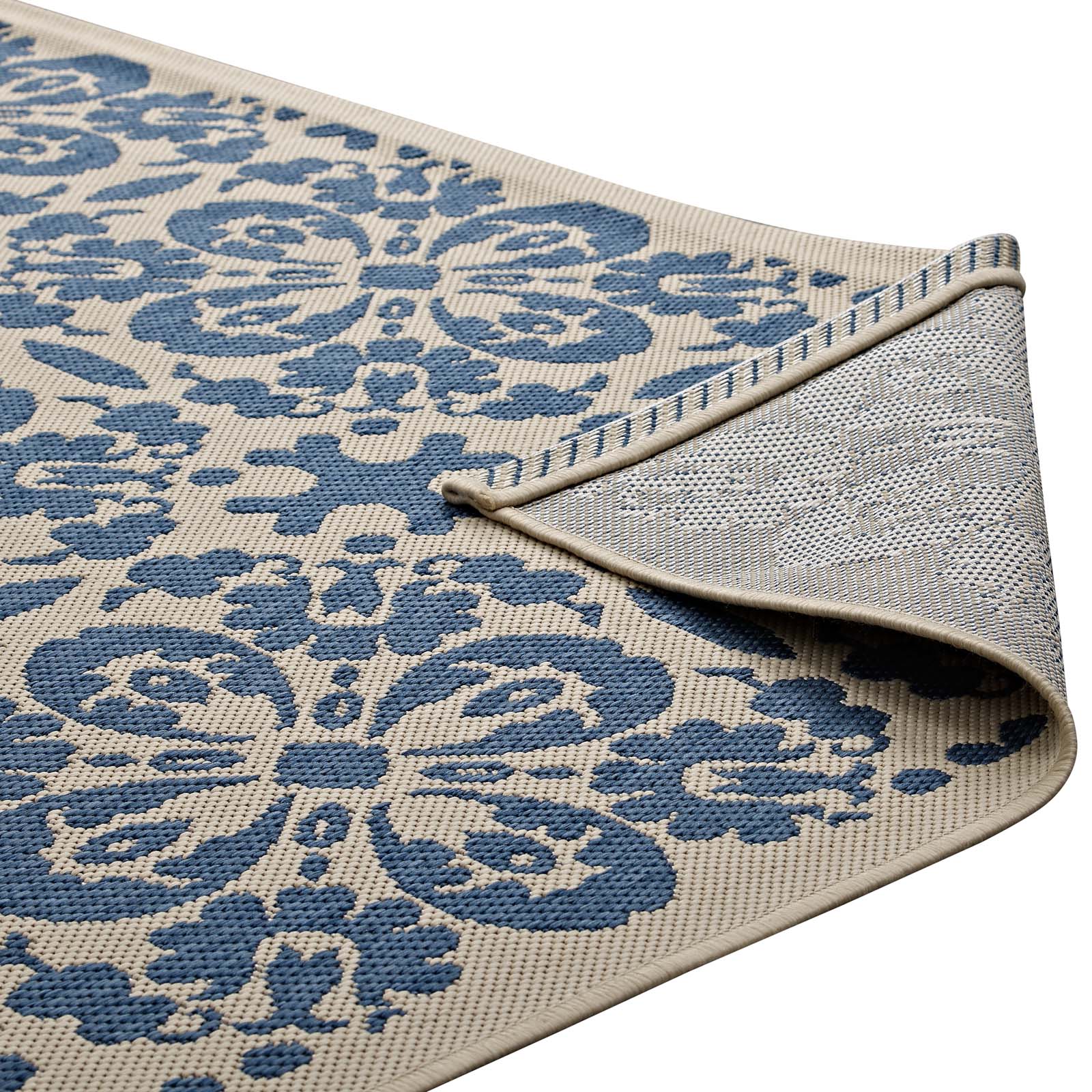 Ariana Vintage Floral Trellis Indoor and Outdoor 5x8 Area Rug by Modway