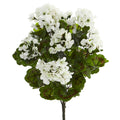 Geranium Artificial Bush UV Resistant (Set of 3)