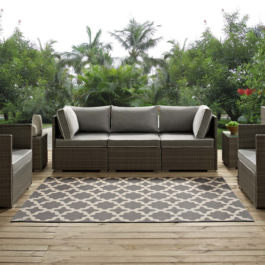 Cerelia Moroccan Trellis Indoor and Outdoor 5x8 Area Rug by Modway