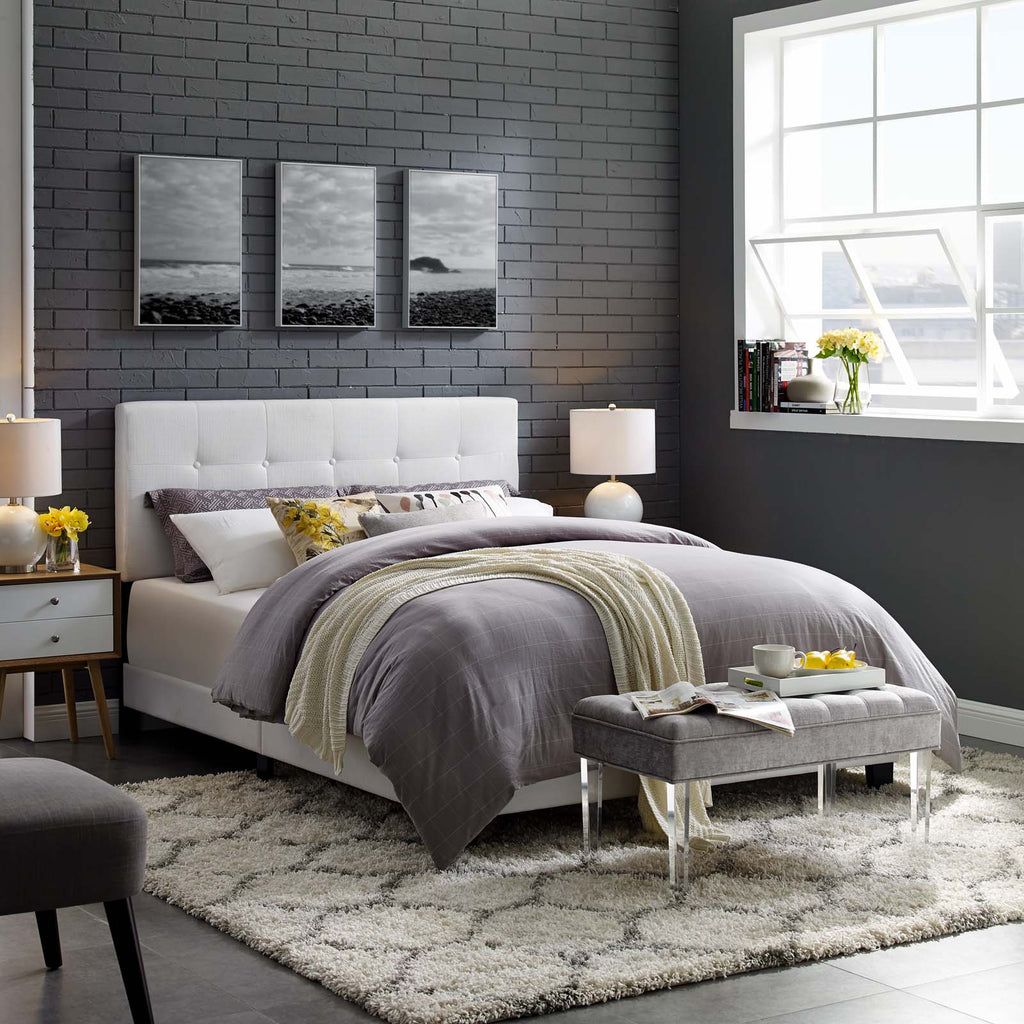 Amira Upholstered Fabric Twin Bed by Modway