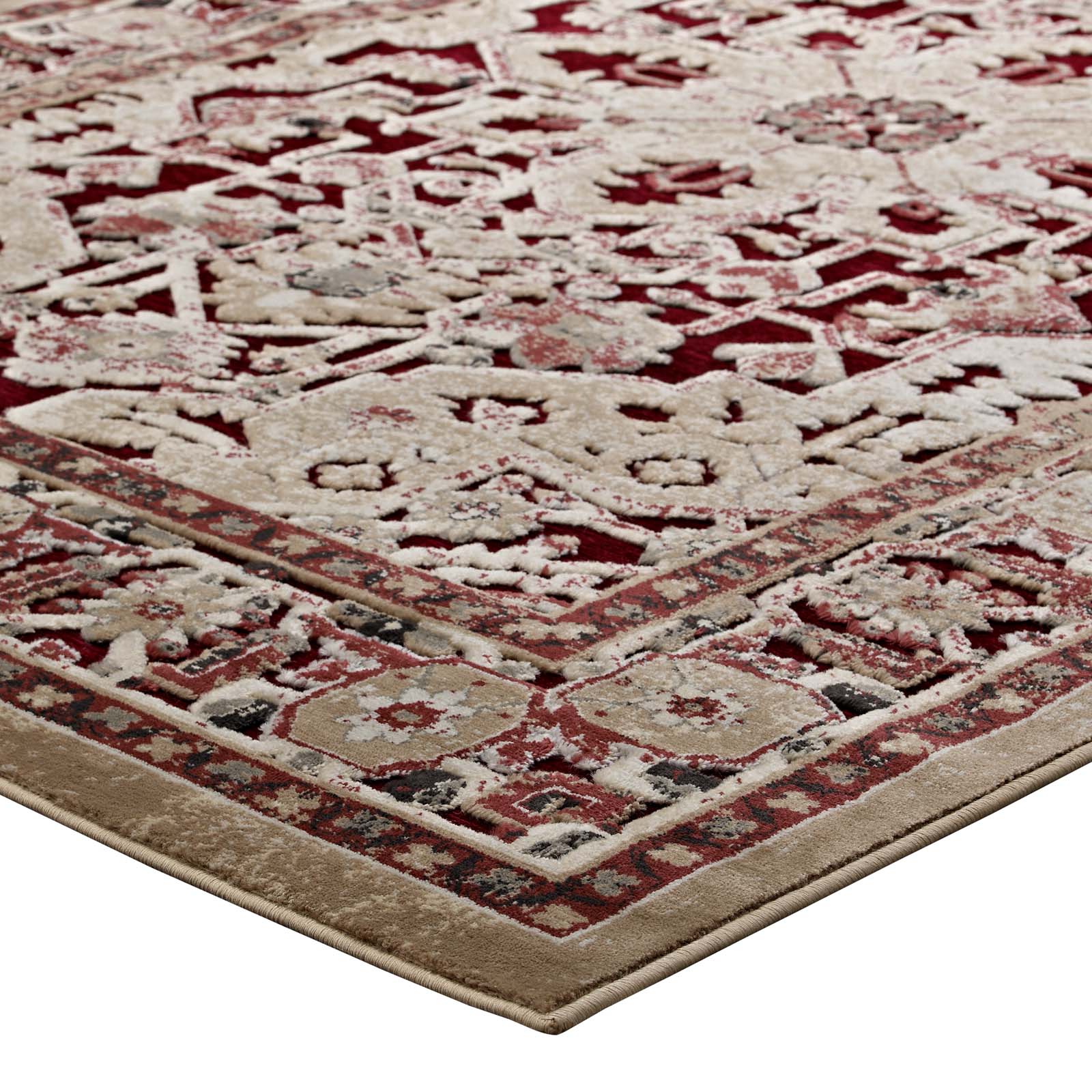 Grania Ornate Vintage Floral Turkish 5x8 Area Rug by Modway