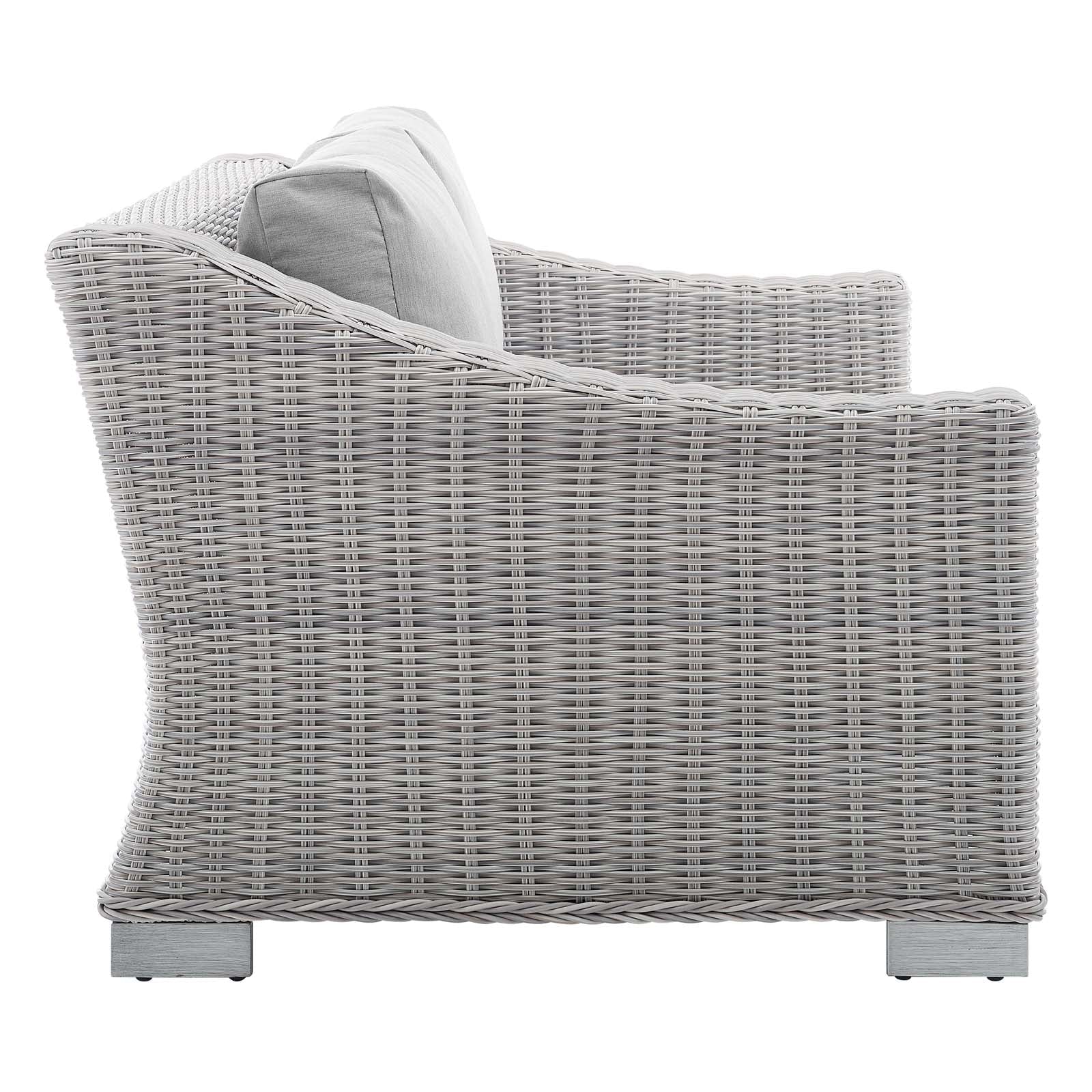 Conway 4-Piece Sunbrella¨ Outdoor Patio Wicker Rattan Furniture Set by Modway