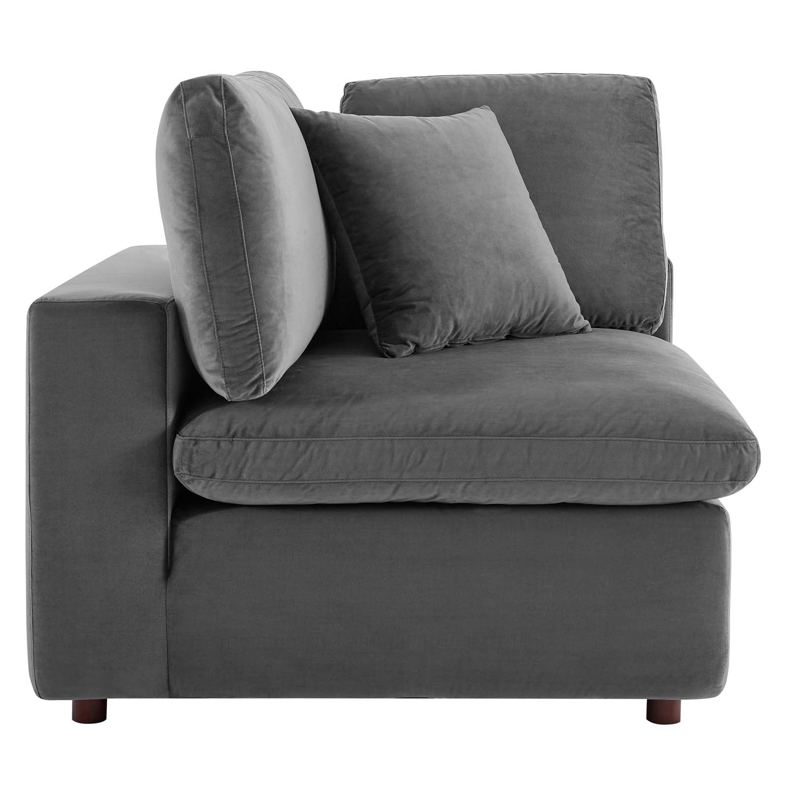 Commix Down Filled Overstuffed Performance Velvet 3-Seater Sofa by Modway