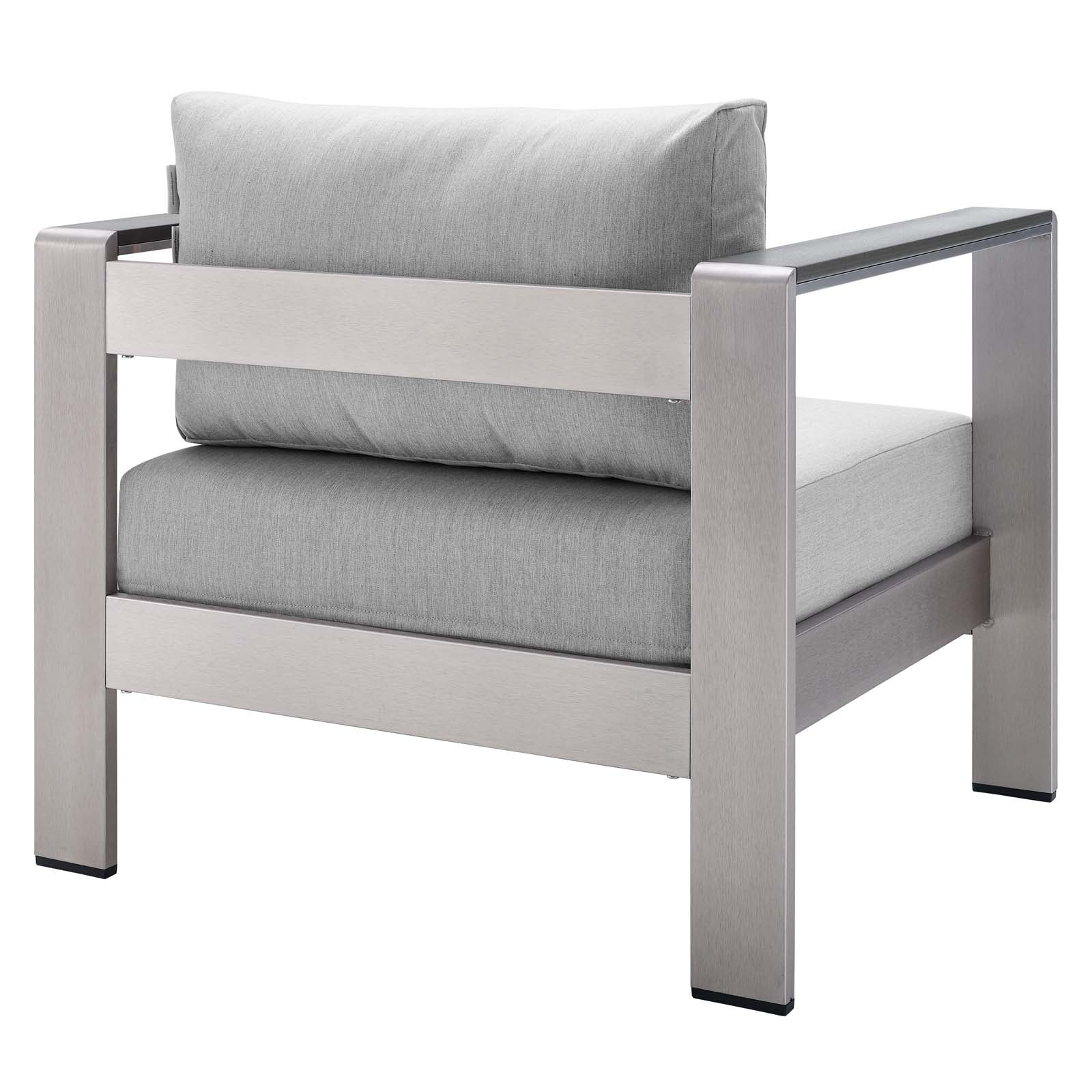 Shore 4 Piece Sunbrella¨ Fabric Outdoor Patio Aluminum Set by Modway