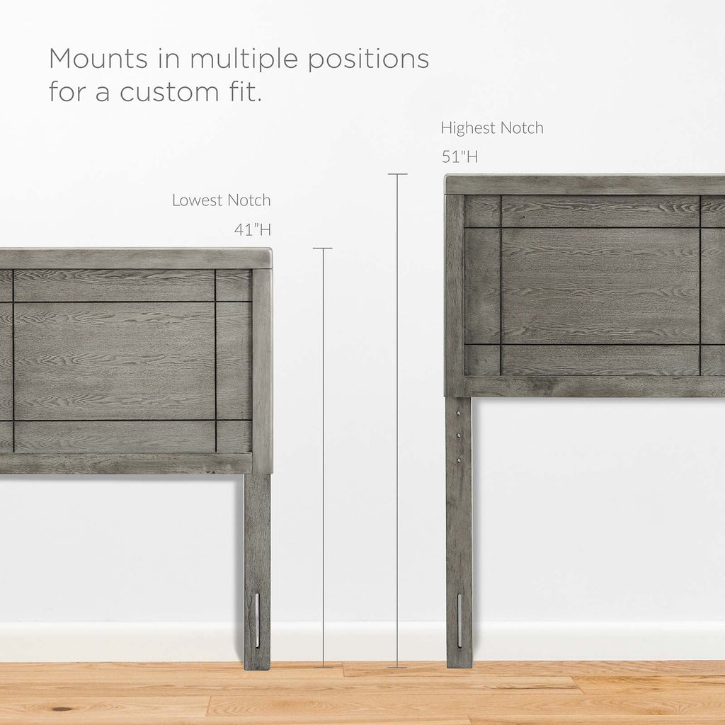 Marlee Wood Queen Platform Bed With Angular Frame by Modway