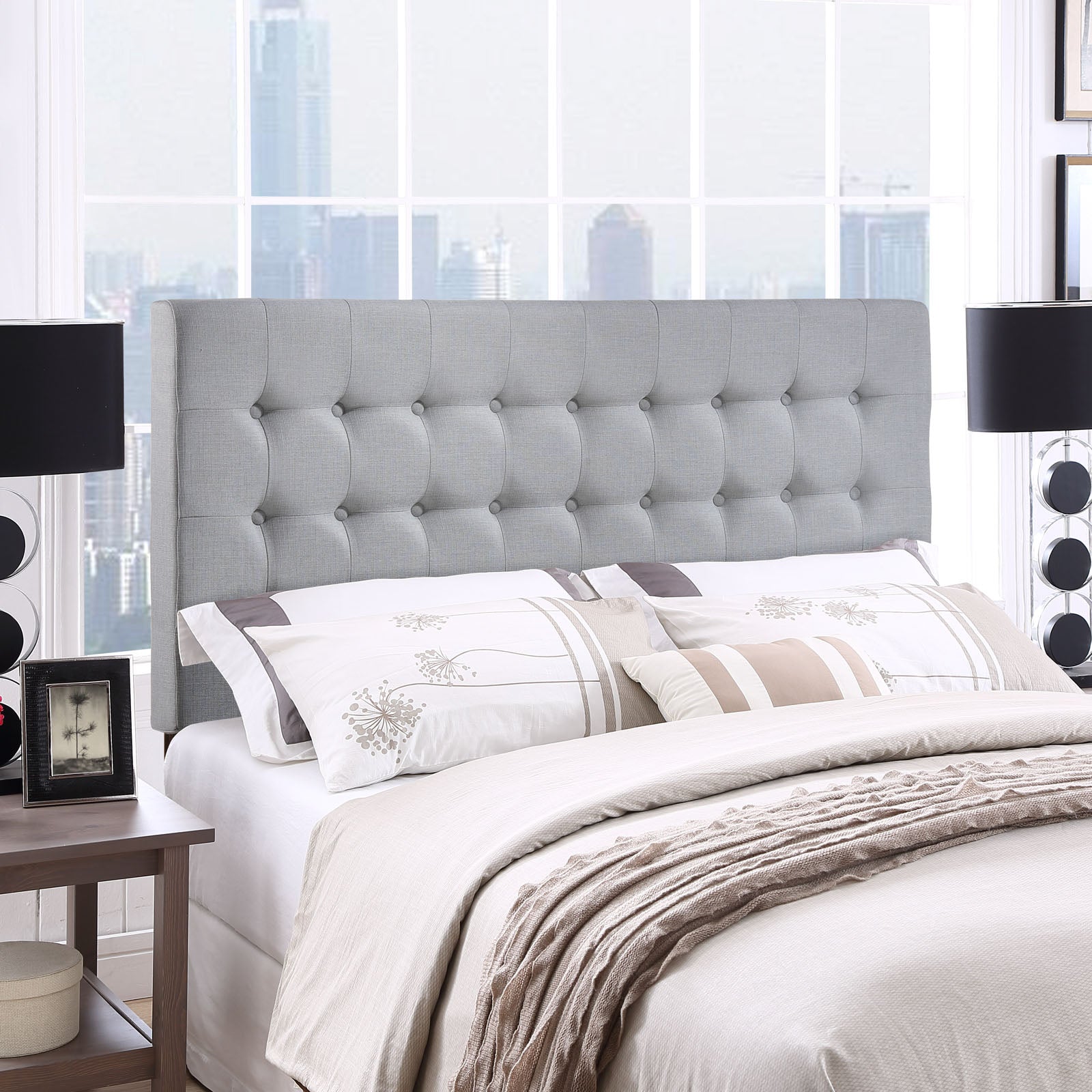 Tinble Upholstered Fabric Queen Headboard by Modway