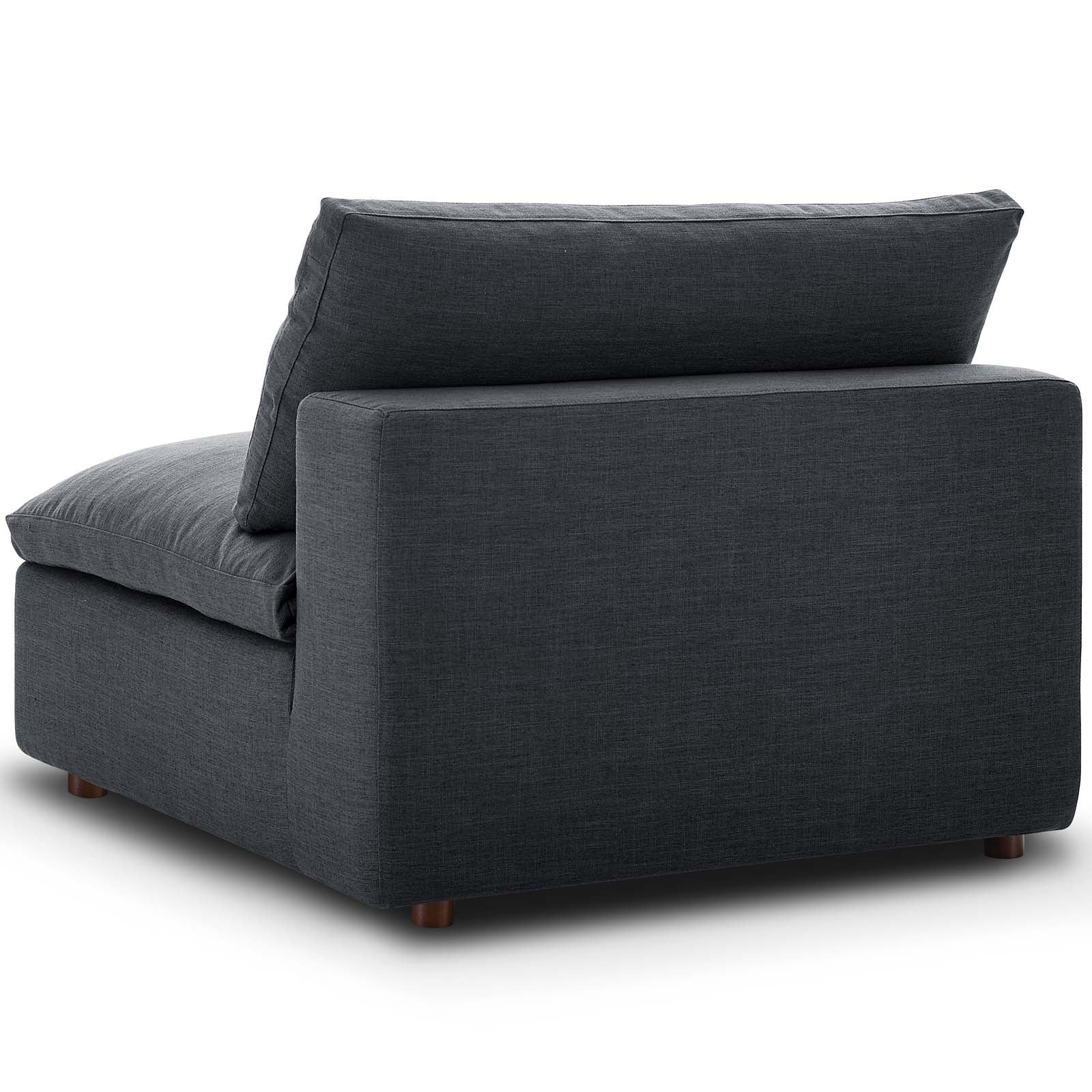 Commix 5-Piece Down Filled Overstuffed Armless Sectional Sofa by Modway
