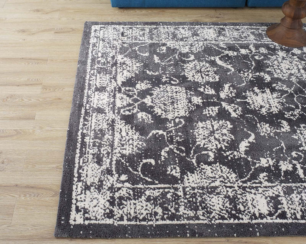 Kazia Distressed Floral Lattice 8x10 Area Rug by Modway