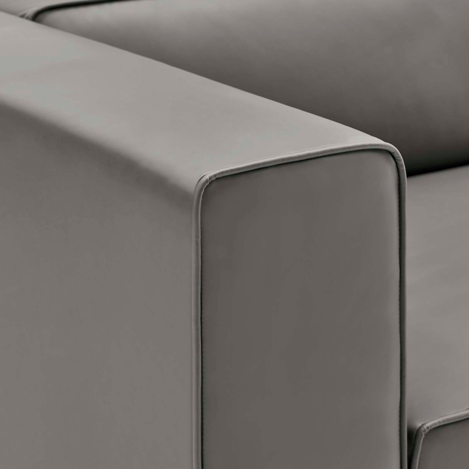 Mingle Vegan Leather Left-Arm Chair by Modway