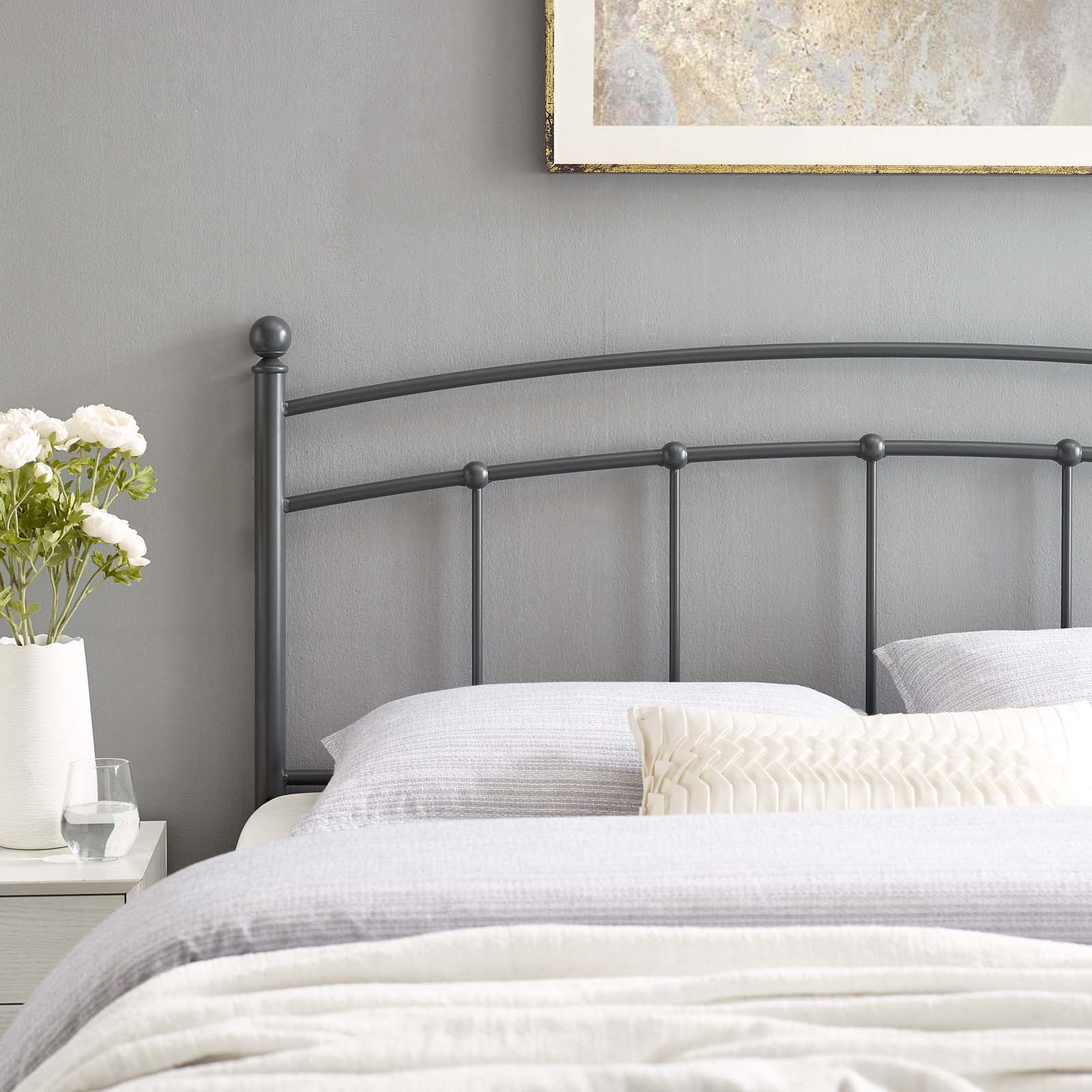 Abigail Metal King Headboard by Modway