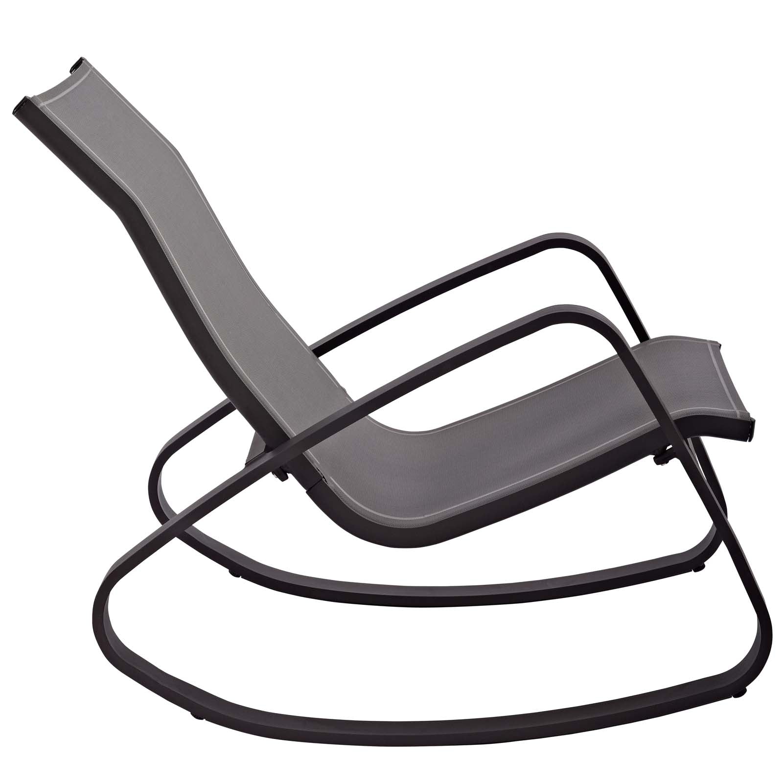 Traveler Outdoor Patio Mesh Sling Rocking Lounge Chair Set of 2 by Modway