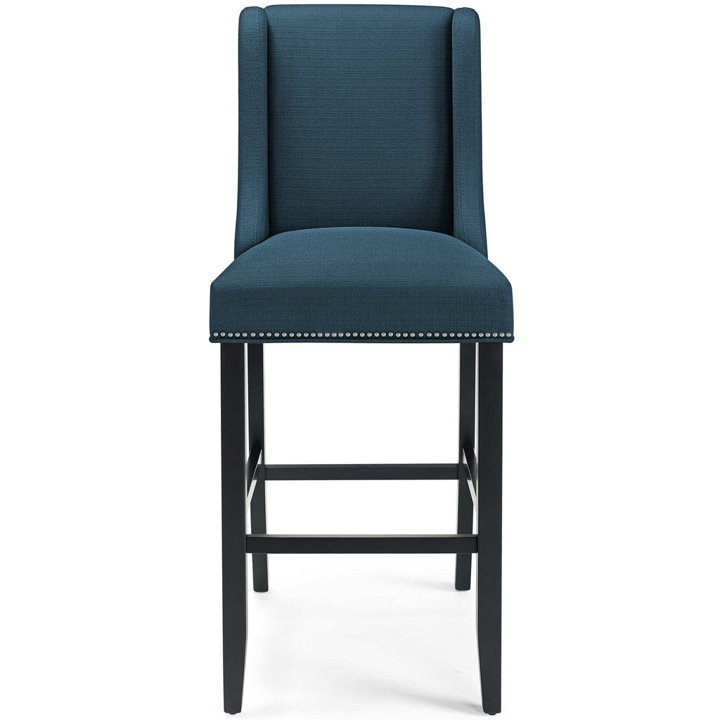 Baron Upholstered Fabric Bar Stool Set of 2 by Modway