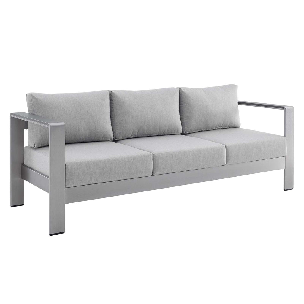 Shore 7 Piece Sunbrella¨ Fabric Outdoor Patio Aluminum Set by Modway