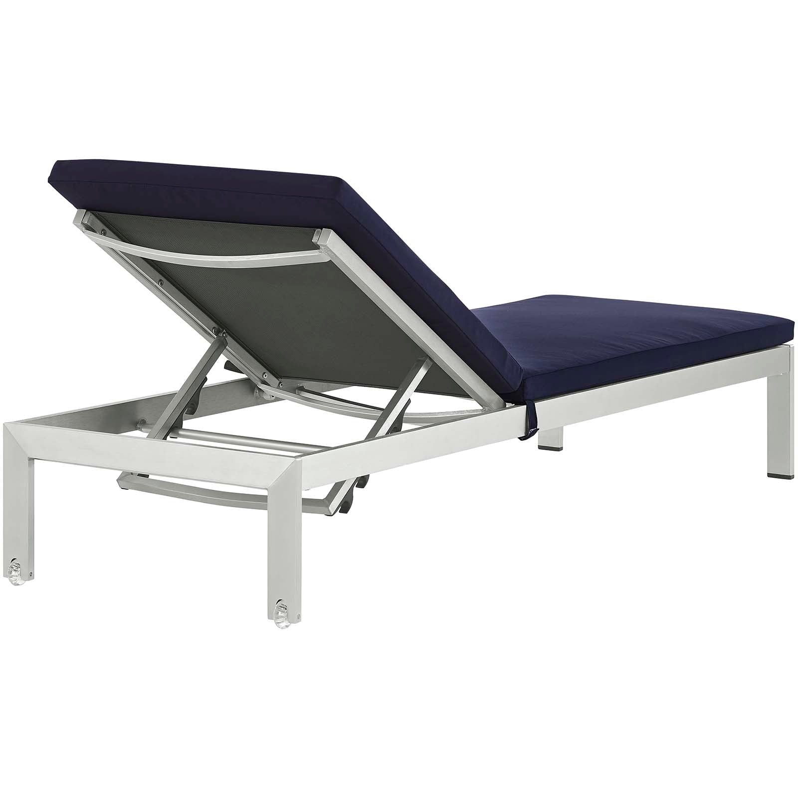 Shore Outdoor Patio Aluminum Chaise with Cushions Set of 6 by Modway