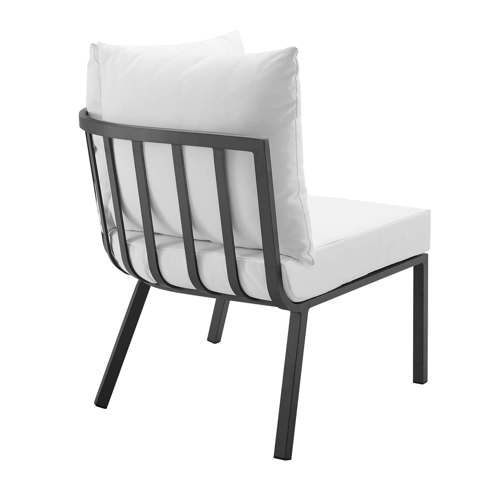 Riverside Outdoor Patio Aluminum Corner Chair by Modway