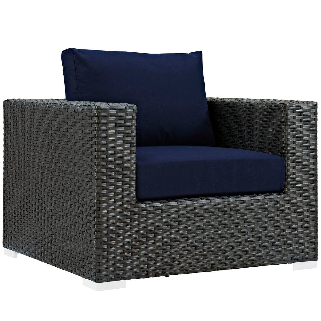 Sojourn 8 Piece Outdoor Patio Sunbrella¨ Sectional Set by Modway
