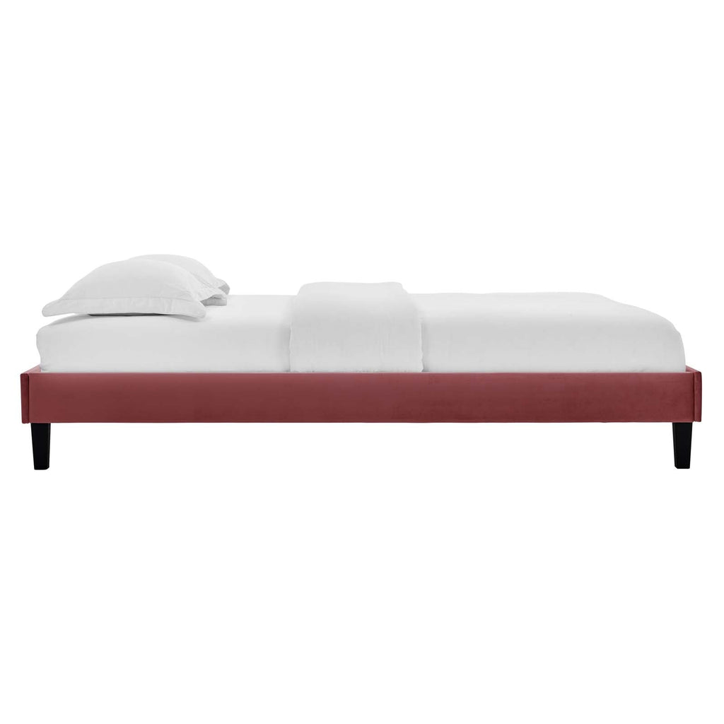 Elise Performance Velvet Twin Platform Bed by Modway