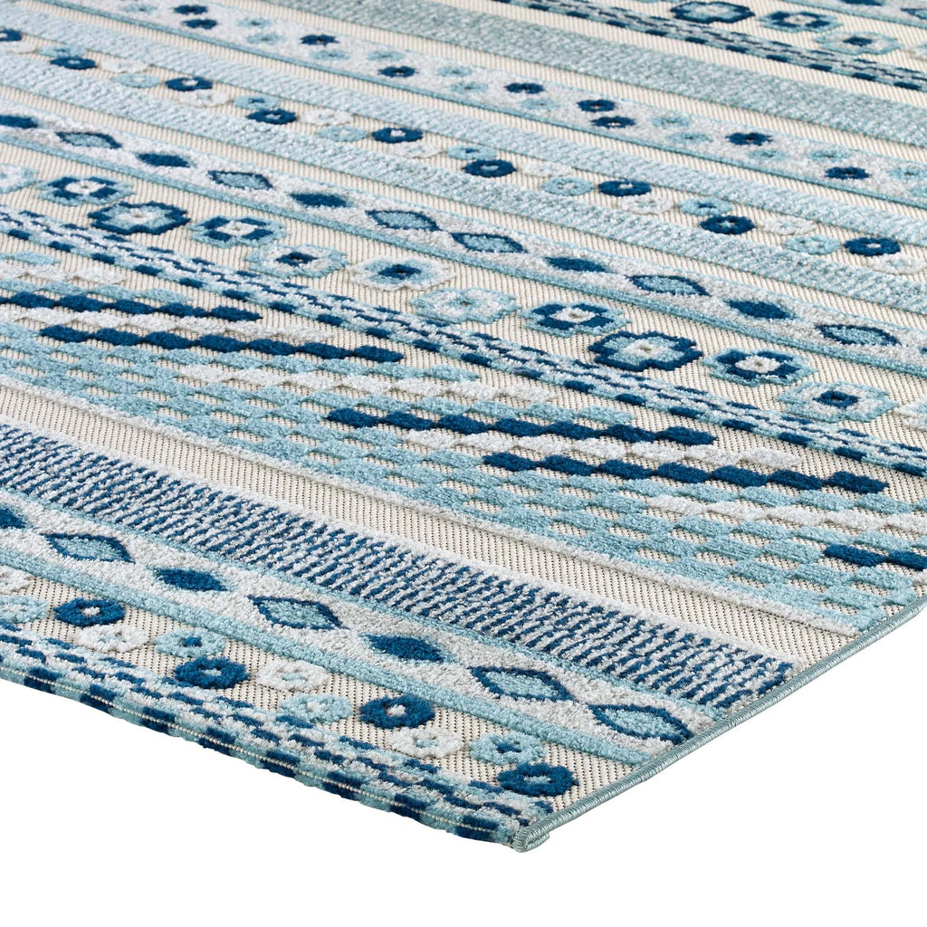 Reflect Cadhla Vintage Abstract Geometric Lattice 8x10 Indoor and Outdoor Area Rug by Modway