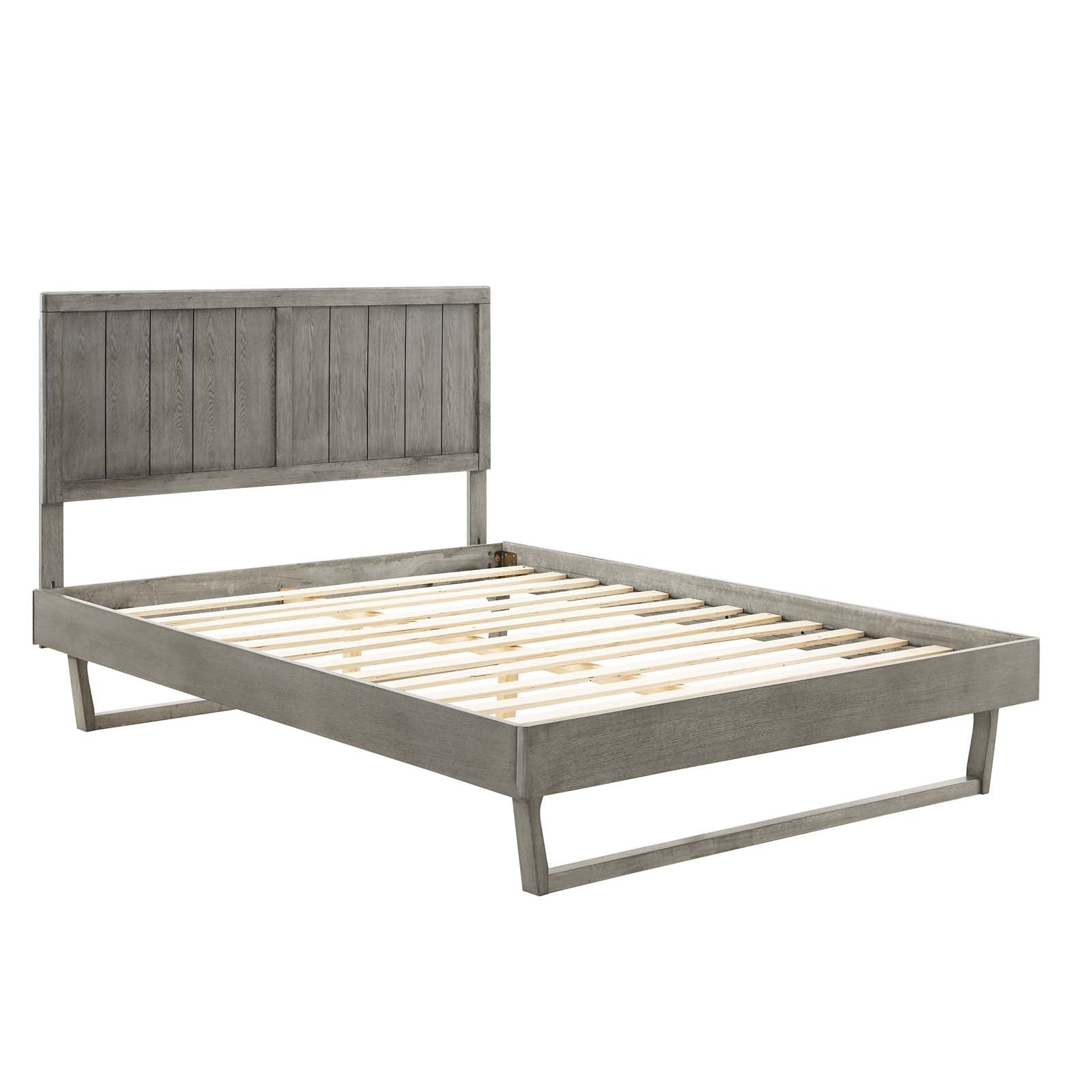 Alana Wood Queen Platform Bed With Angular Frame by Modway