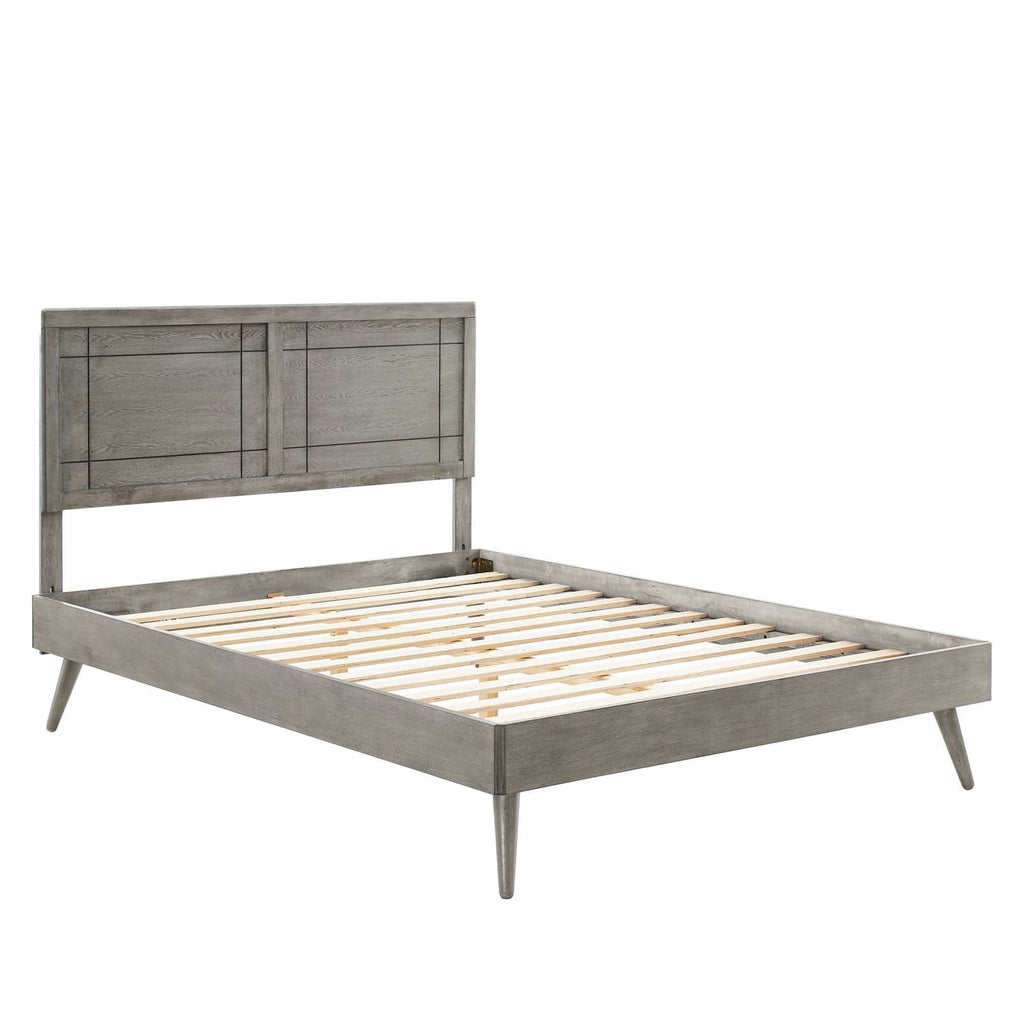 Marlee Wood Full Platform Bed With Splayed Legs by Modway