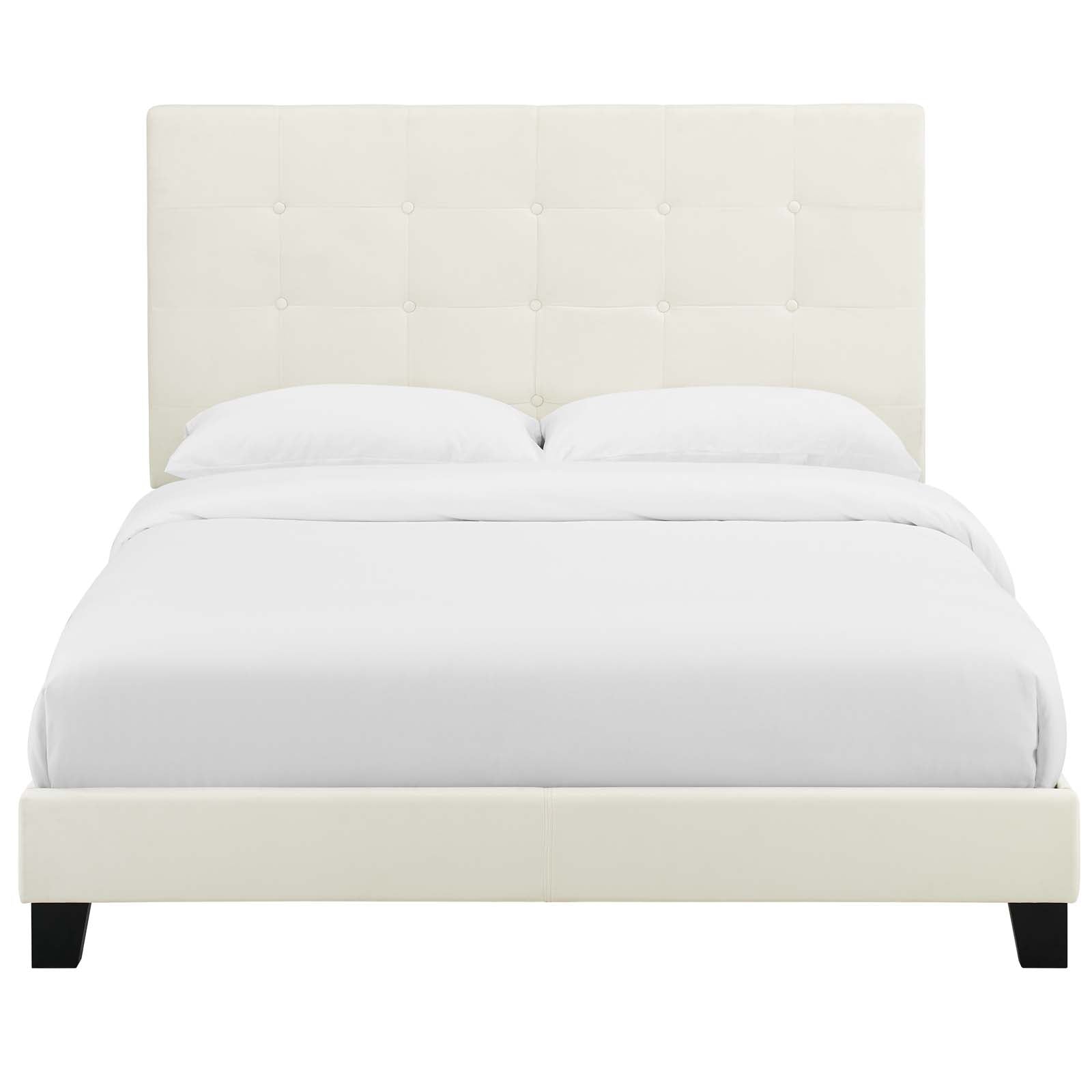 Melanie Tufted Button Upholstered Performance Velvet Full Platform Bed by Modway