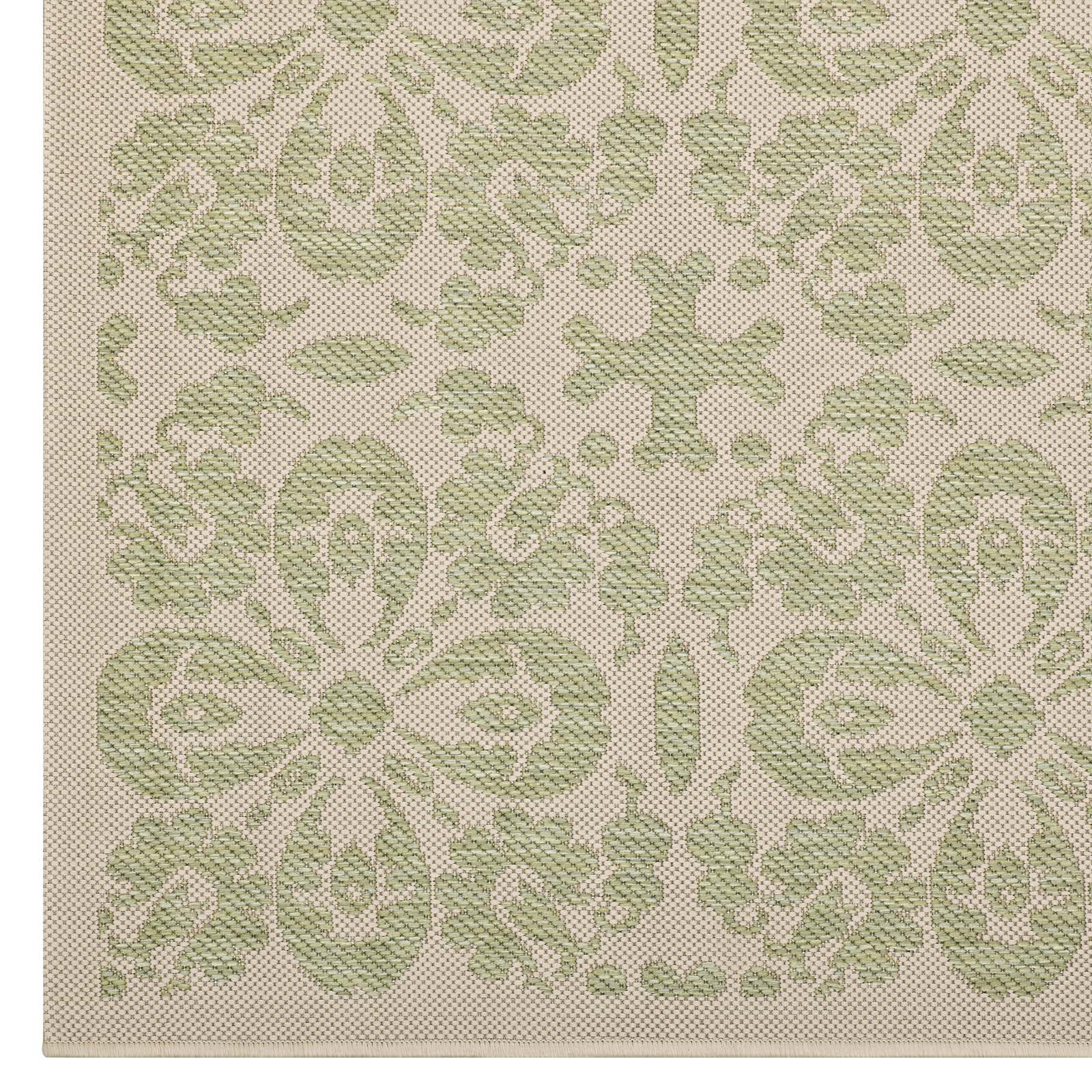 Ariana Vintage Floral Trellis Indoor and Outdoor 5x8 Area Rug by Modway