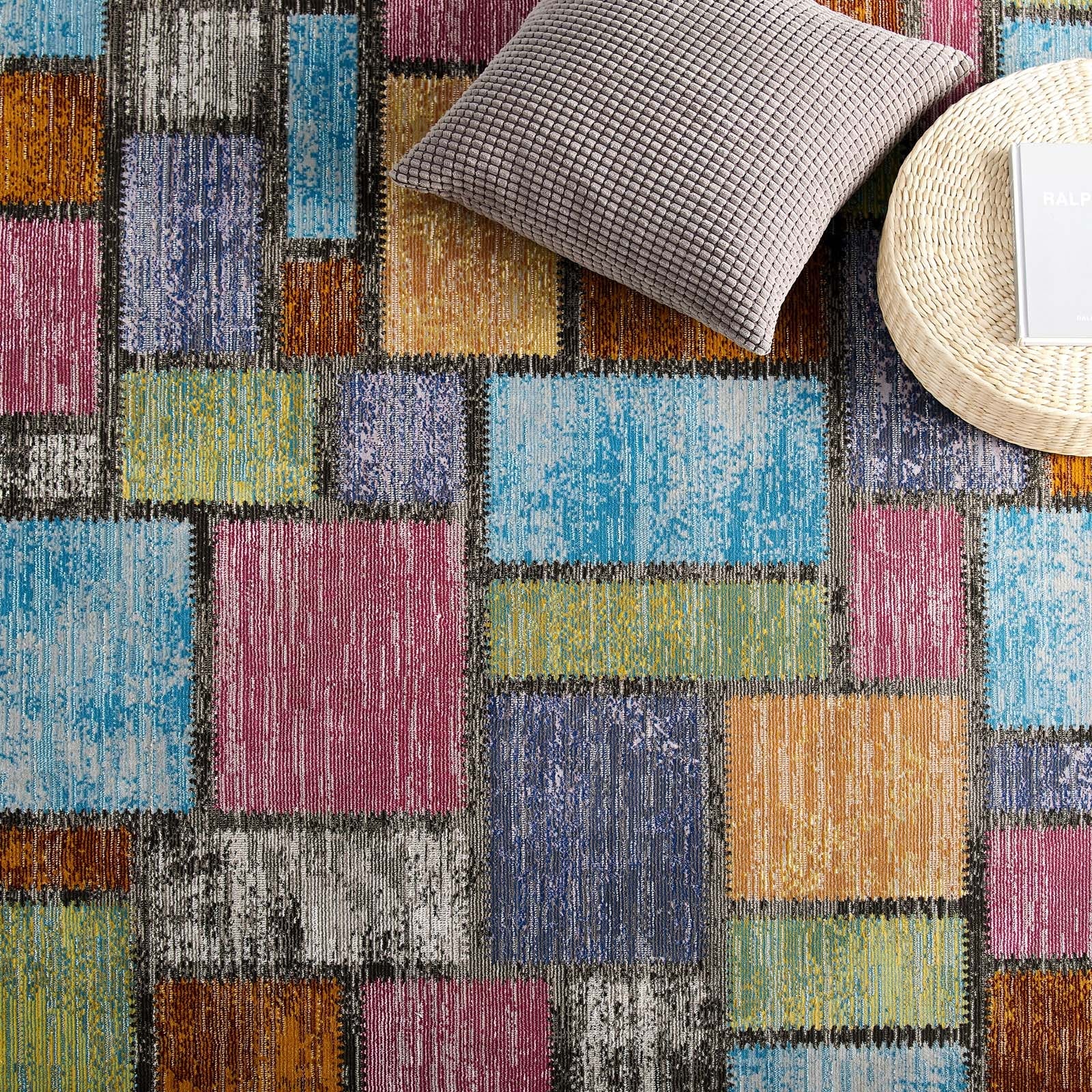 Success Nyssa Abstract Geometric Mosaic 5x8 Area Rug by Modway