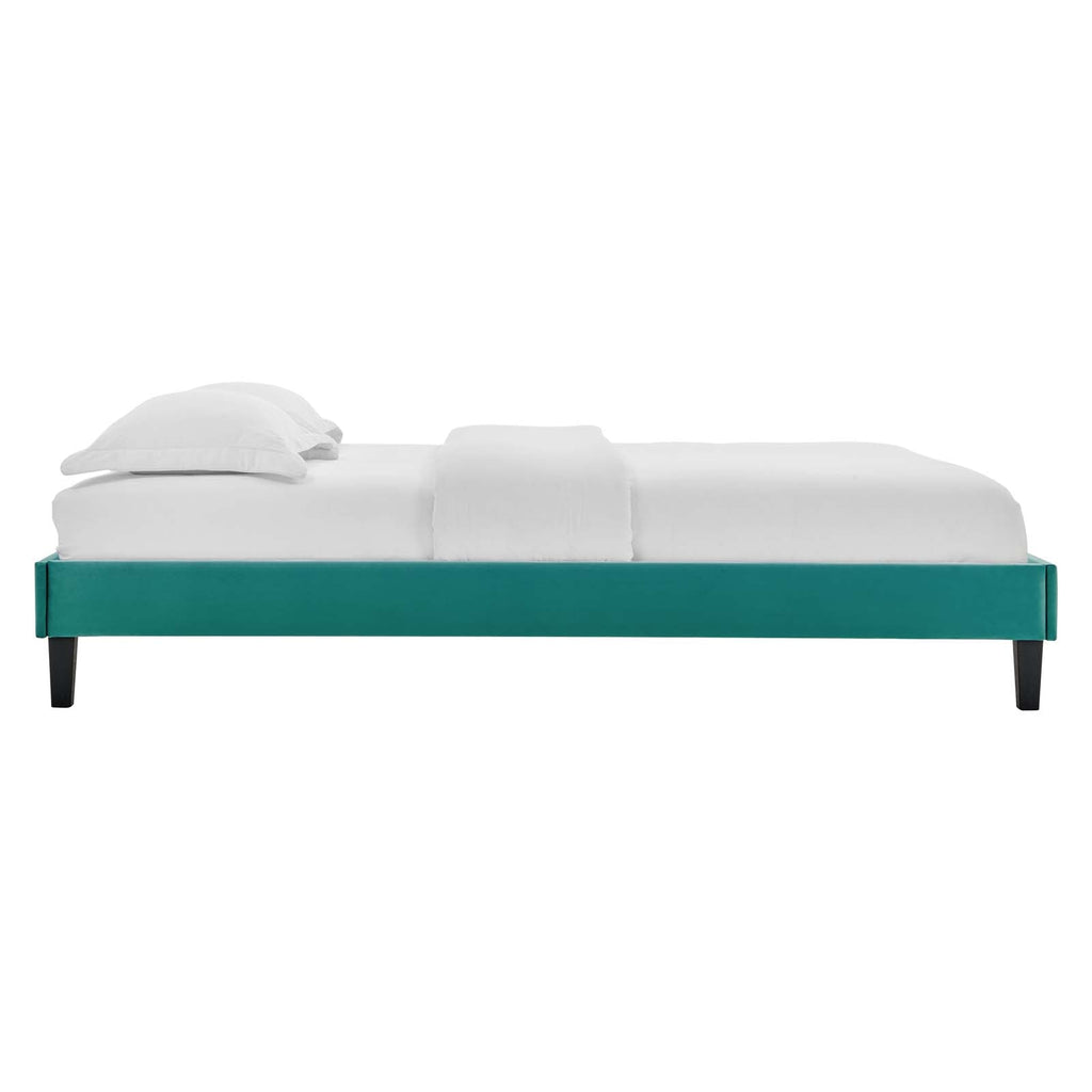 Reign Performance Velvet Twin Platform Bed Frame by Modway