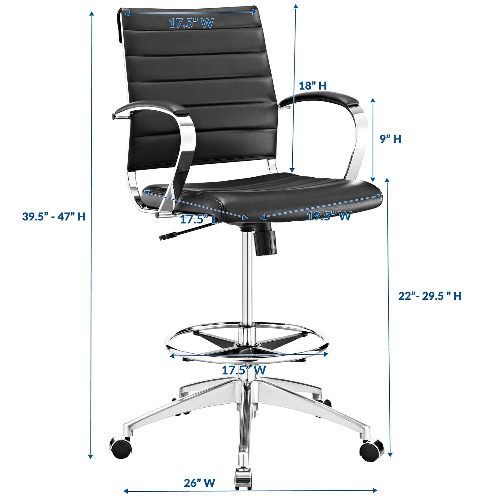 Jive Drafting Chair by Modway