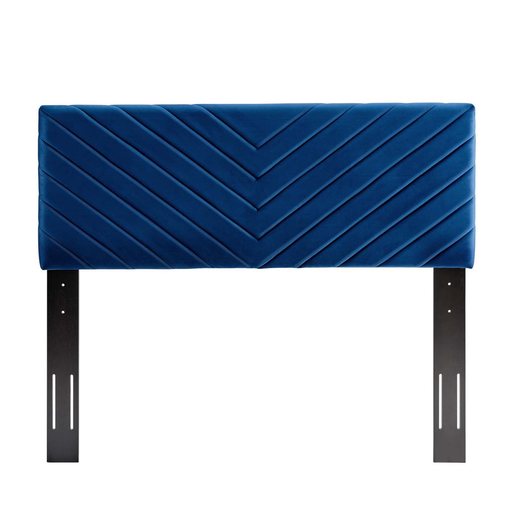 Alyson Angular Channel Tufted Performance Velvet Full / Queen Headboard by Modway
