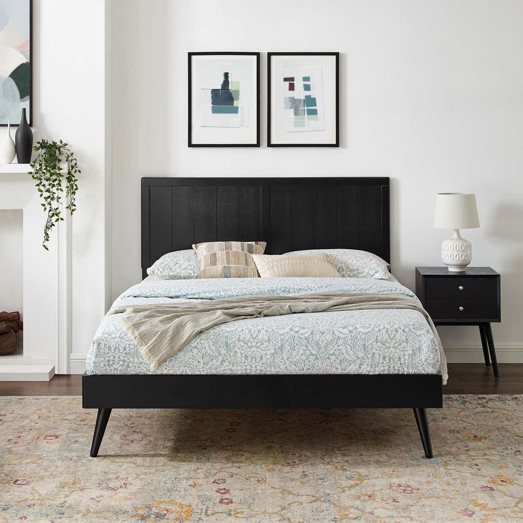 Alana Wood Full Platform Bed With Splayed Legs by Modway