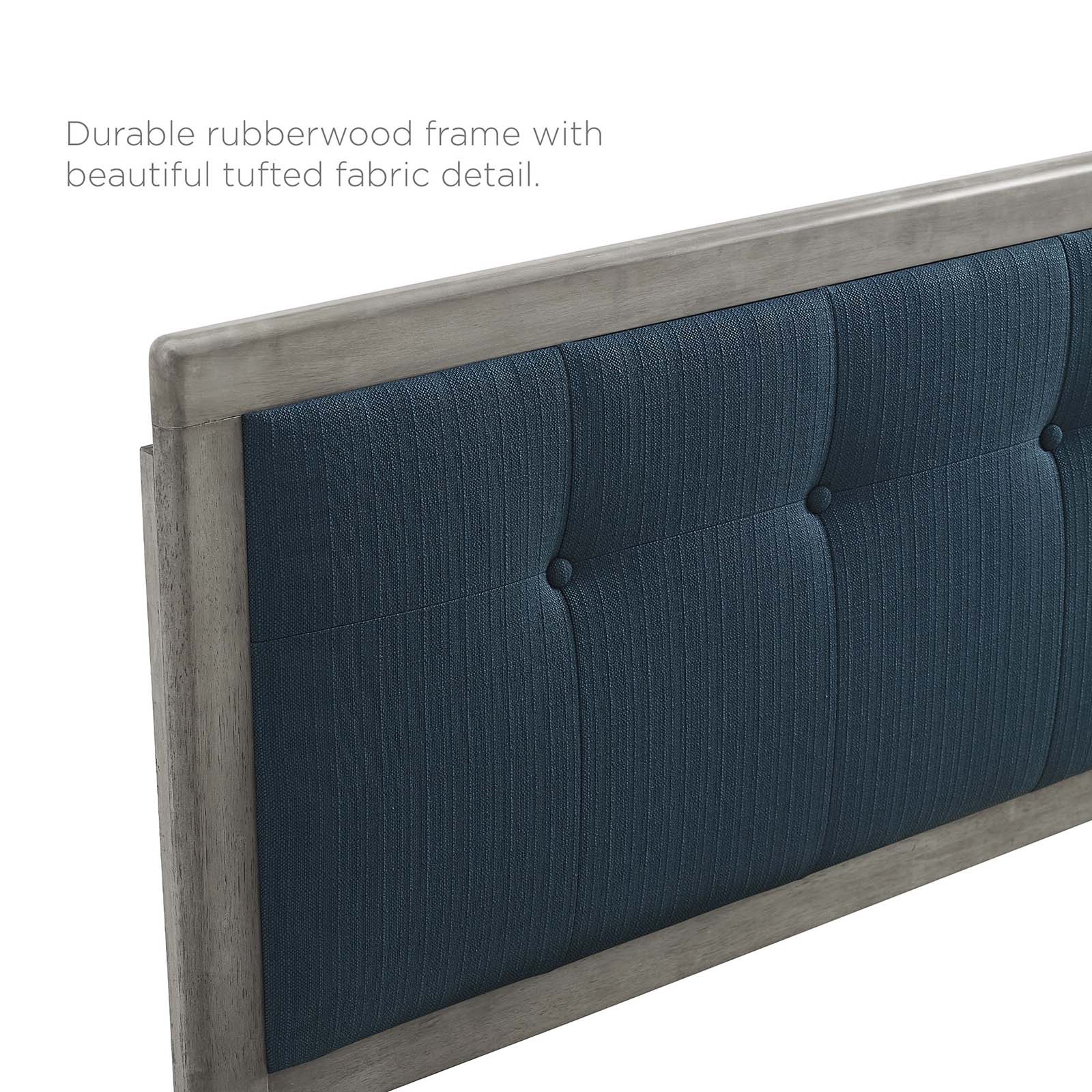 Willow Wood King Platform Bed With Angular Frame by Modway