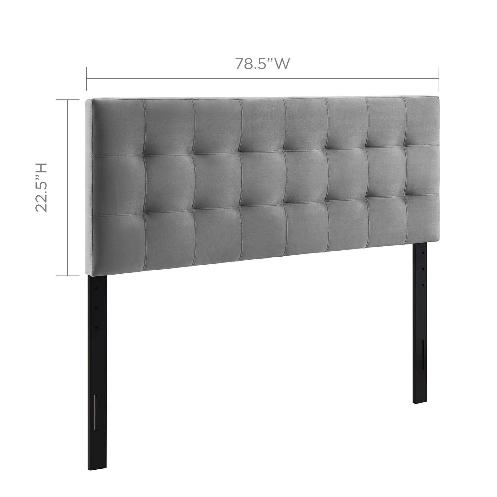 Lily Biscuit Tufted Performance Velvet King Headboard by Modway