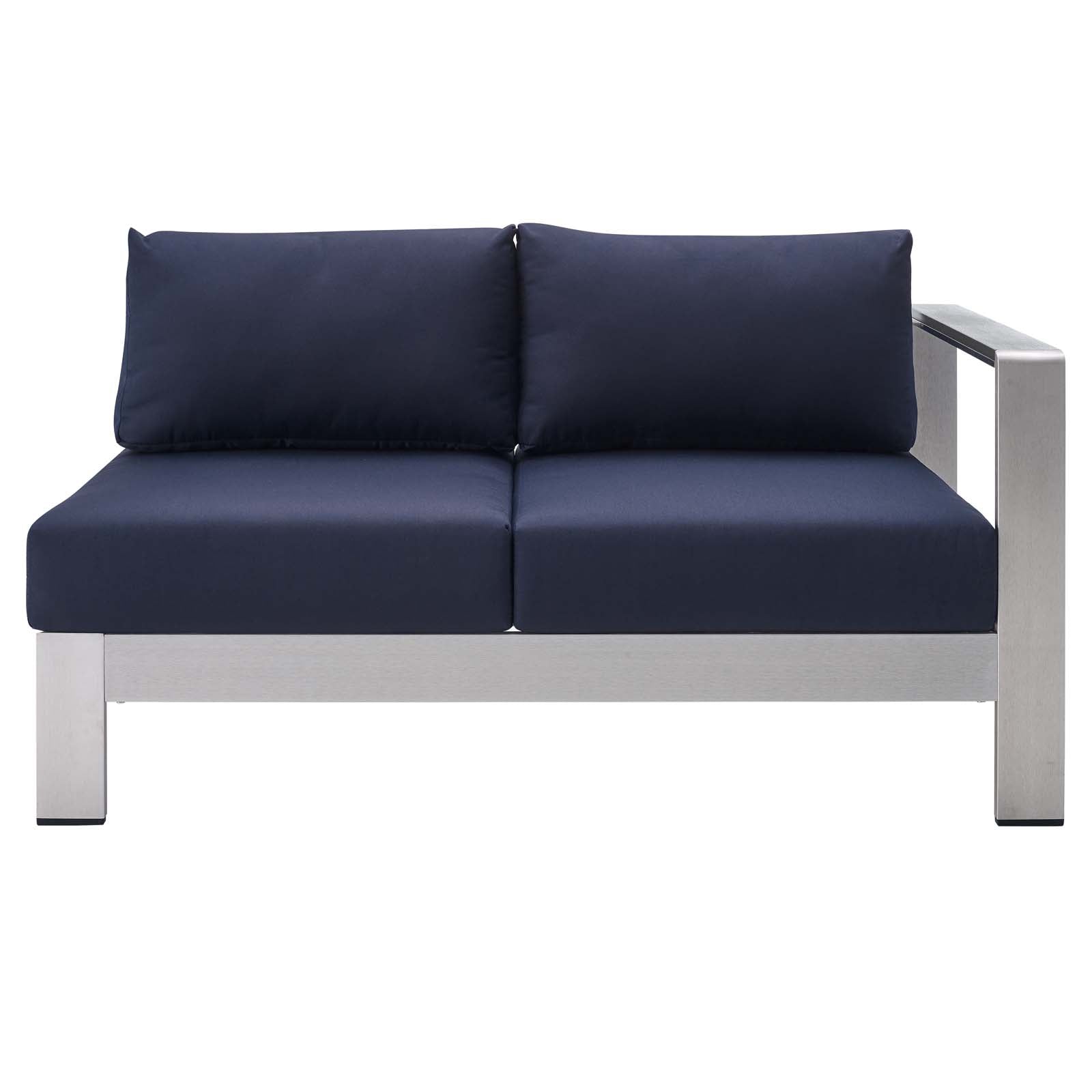 Shore 8 Piece Sunbrella¨ Fabric Outdoor Patio Aluminum Sectional Sofa Set by Modway