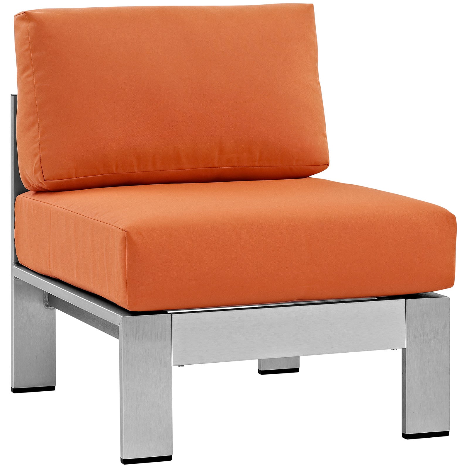 Shore 3 Piece Outdoor Patio Aluminum Sectional Sofa Set by Modway