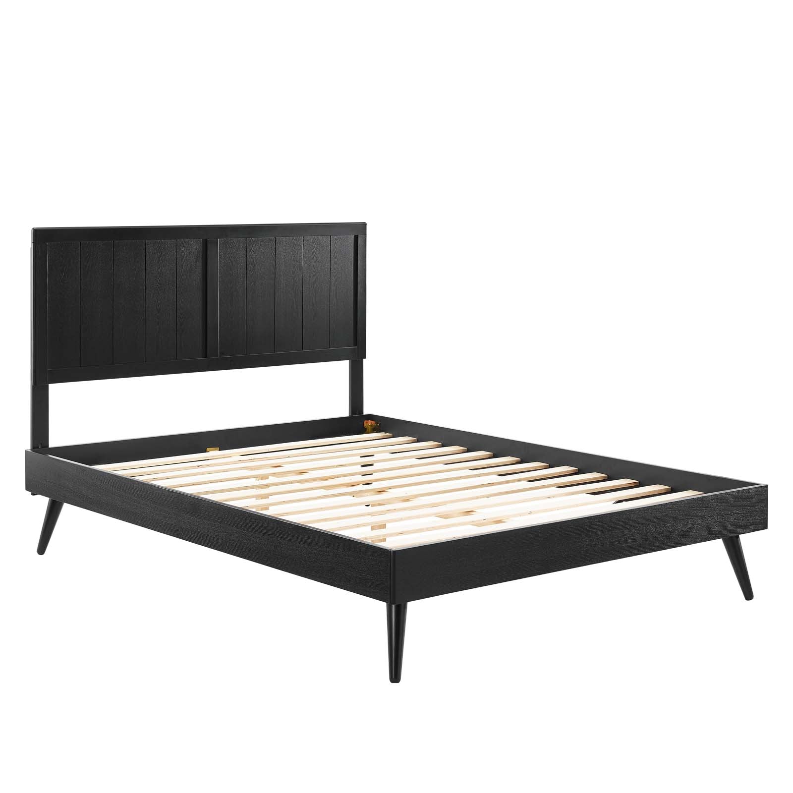 Alana Wood King Platform Bed With Splayed Legs by Modway