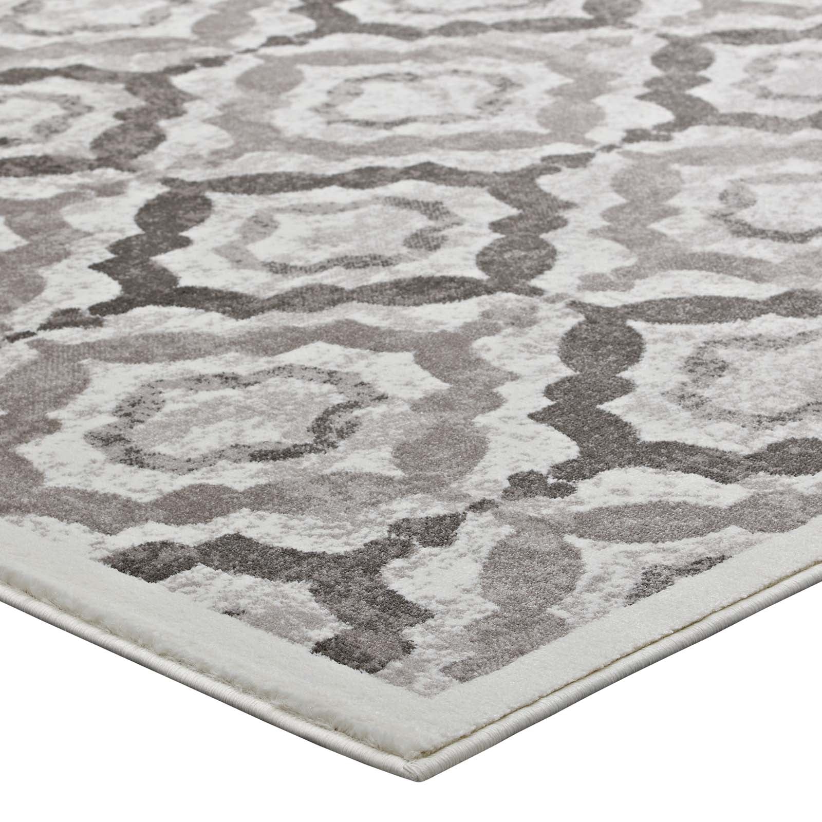 Kalinda Rustic Vintage Moroccan Trellis 5x8 Area Rug by Modway